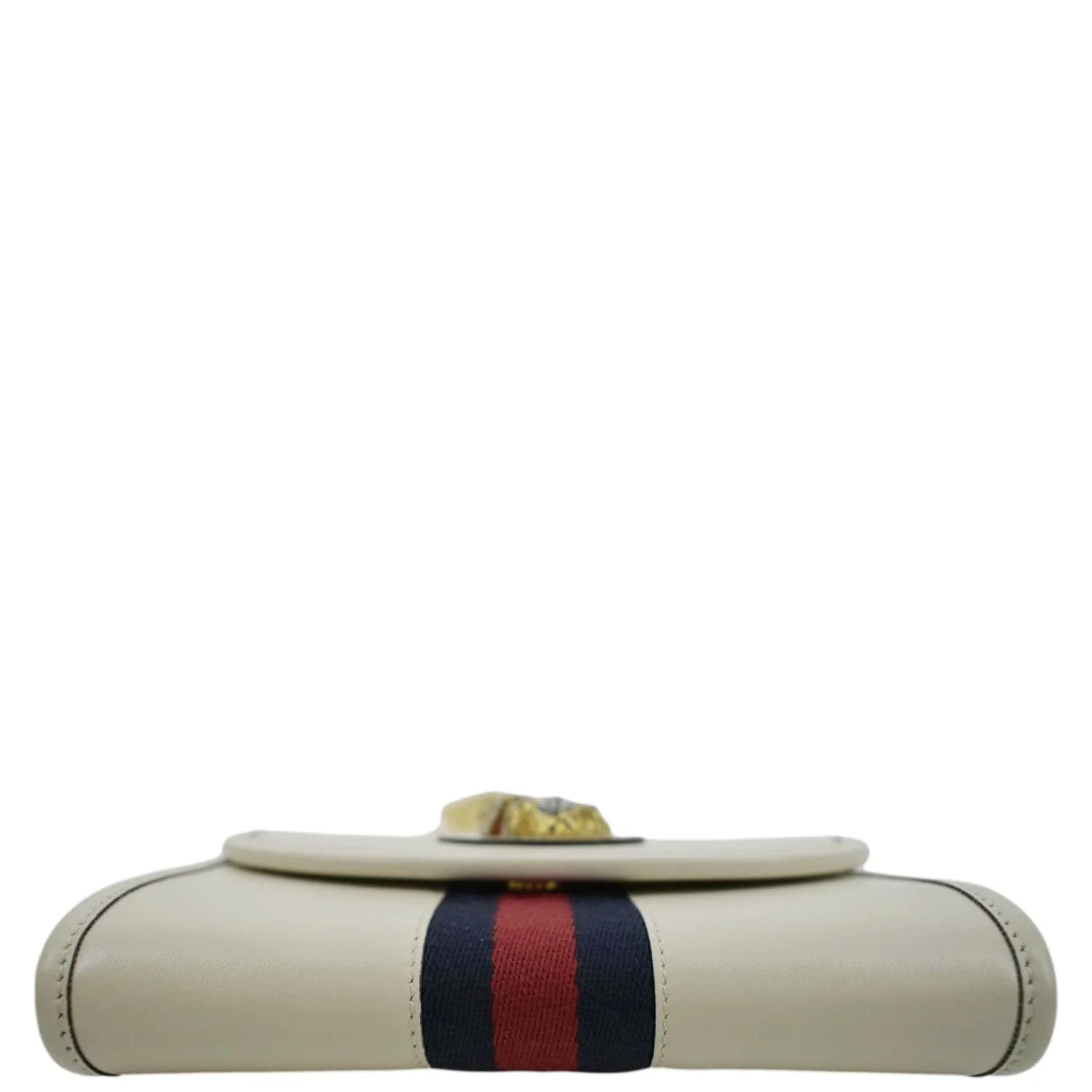 GUCCI Rajah Mini Leather Chain Shoulder Bag White 573797 - Image 9