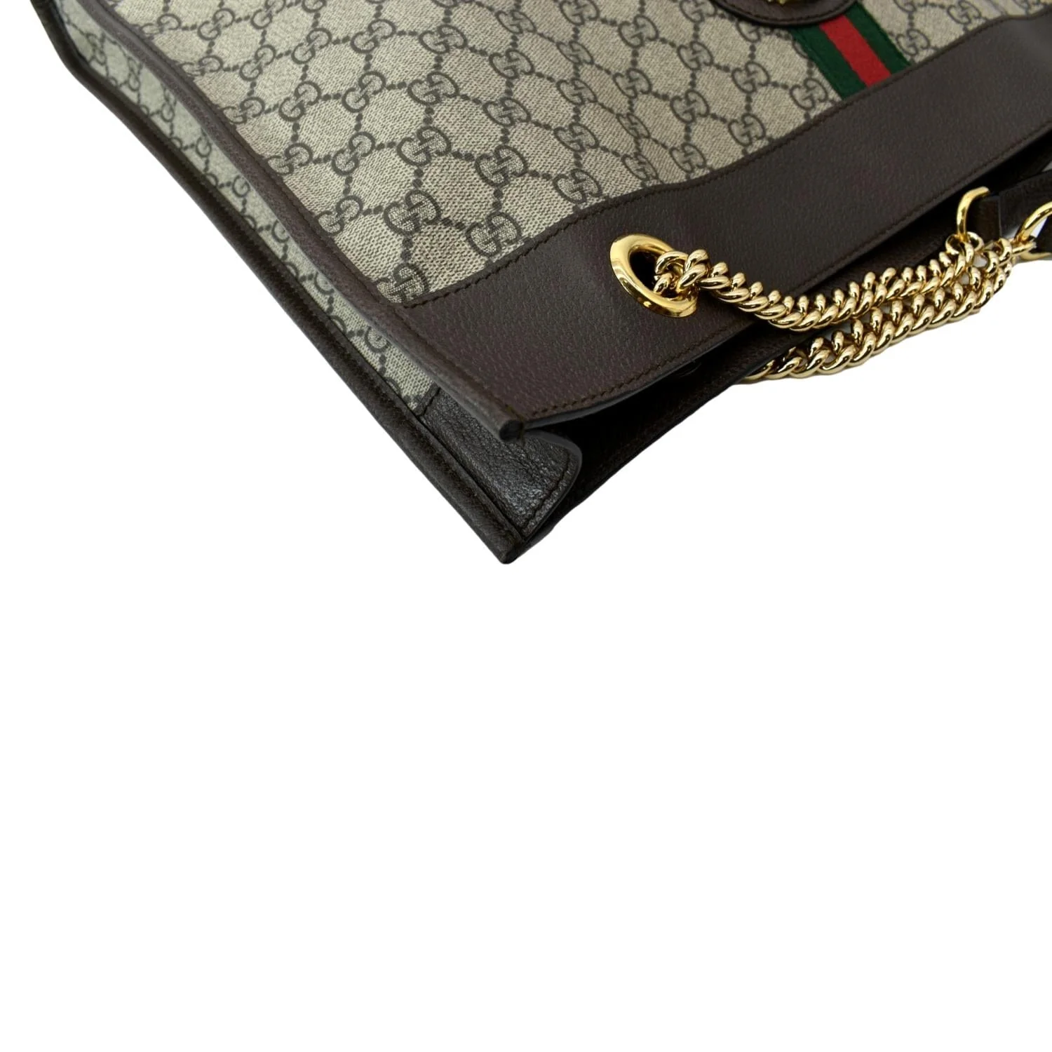 GUCCI Rajah Large Leather Tote Shoulder Bag Beige 537219 - Image 6