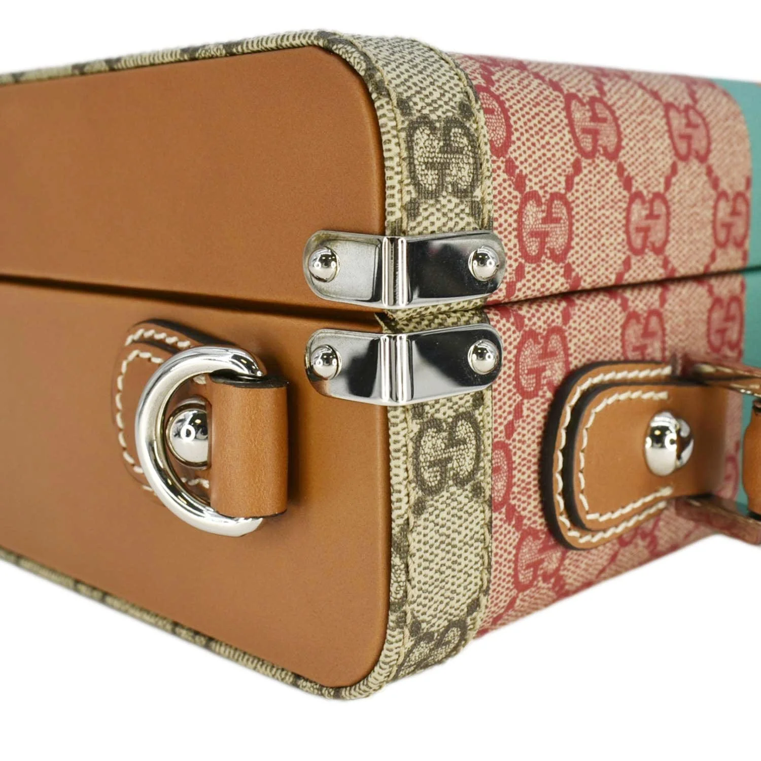 GUCCI Savoy GG Supreme Canvas Beauty Case Crossbody Bag Beige 722180 - Image 7