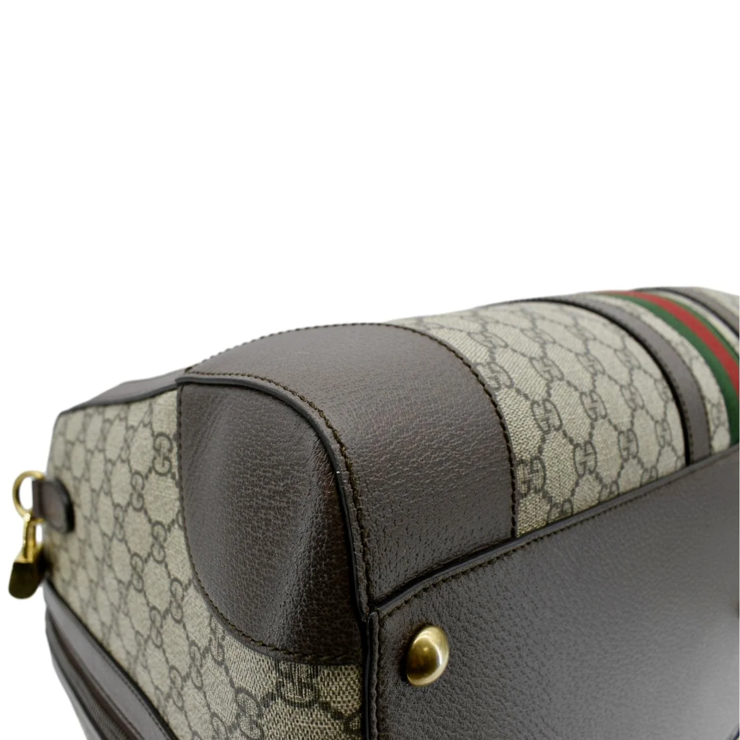 GUCCI Savoy Large GG Supreme Canvas Duffle Bag Beige 724612 - Image 7