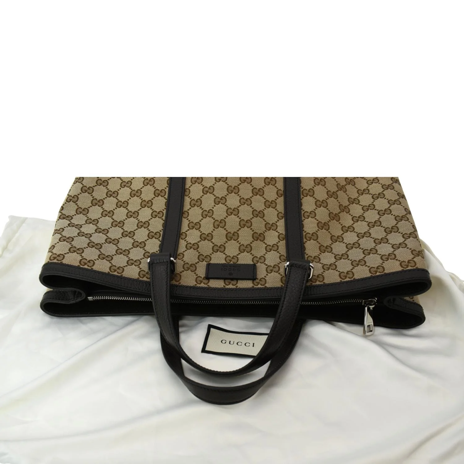 GUCCI GG Supreme Canvas Shopping Tote Bag Beige 449169 - Image 4