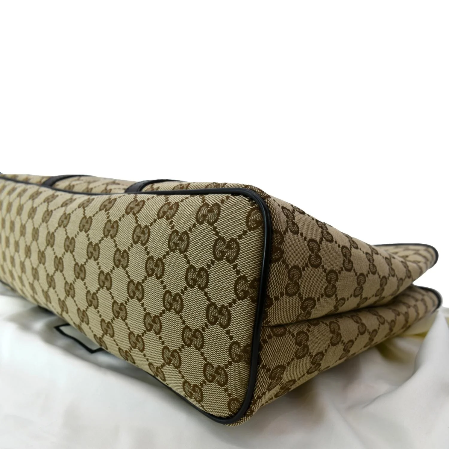 GUCCI GG Supreme Canvas Shopping Tote Bag Beige 449169 - Image 8
