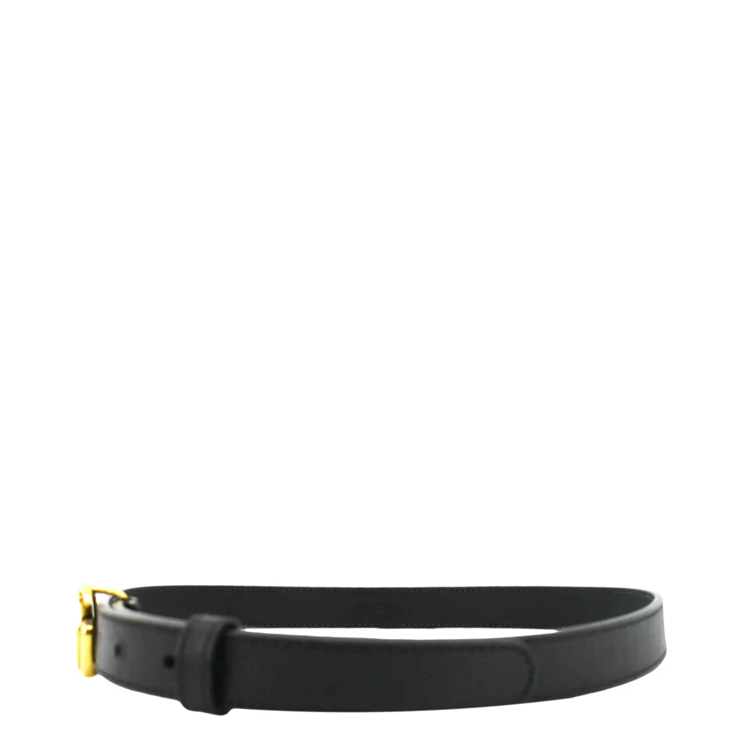 GUCCI Slim Double G Marmont Leather Buckle Belt Black Size 75/30 - Image 3