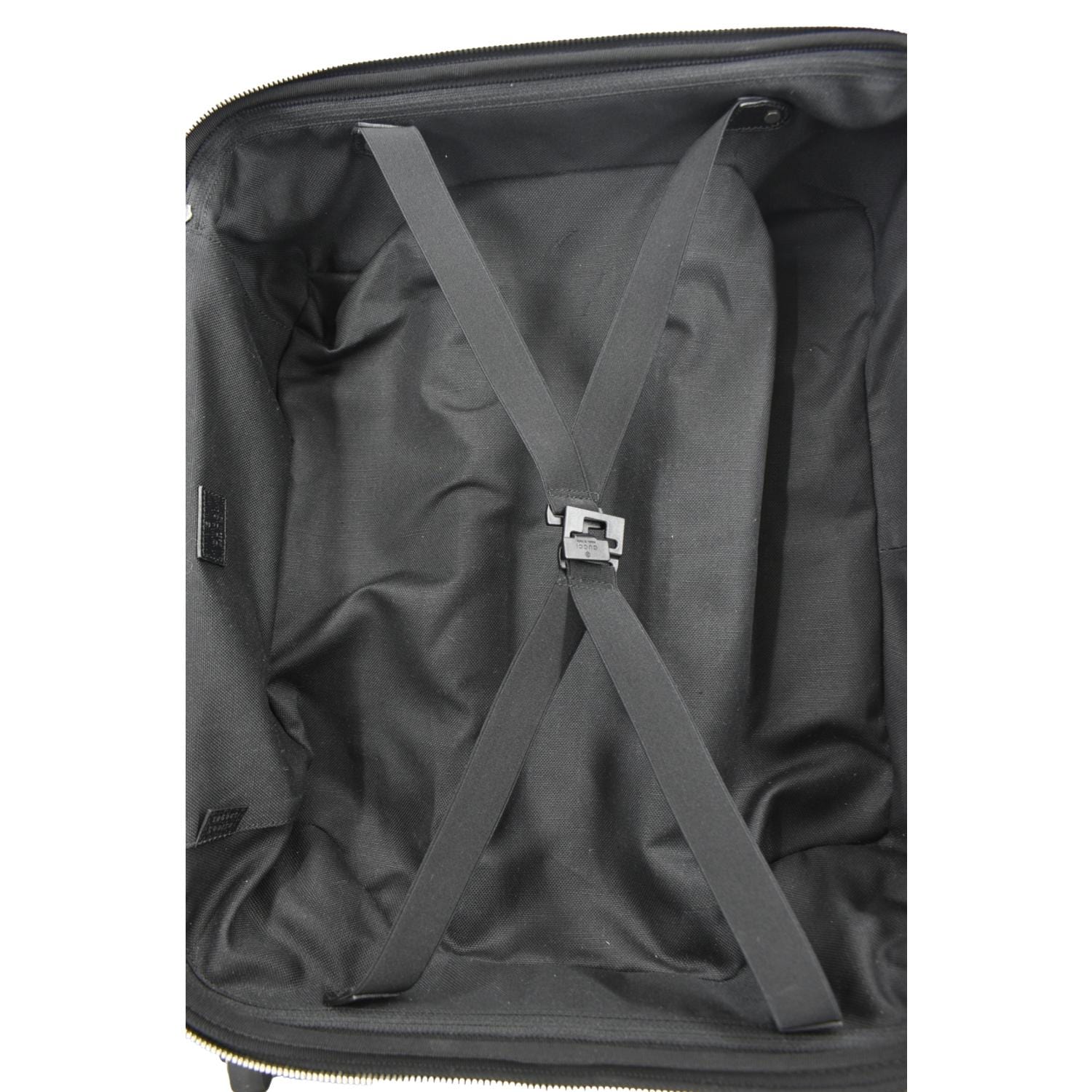 GUCCI Small Cabin Trolley Jumbo GG Supreme Canvas Travel Bag Black 451003 - Image 13