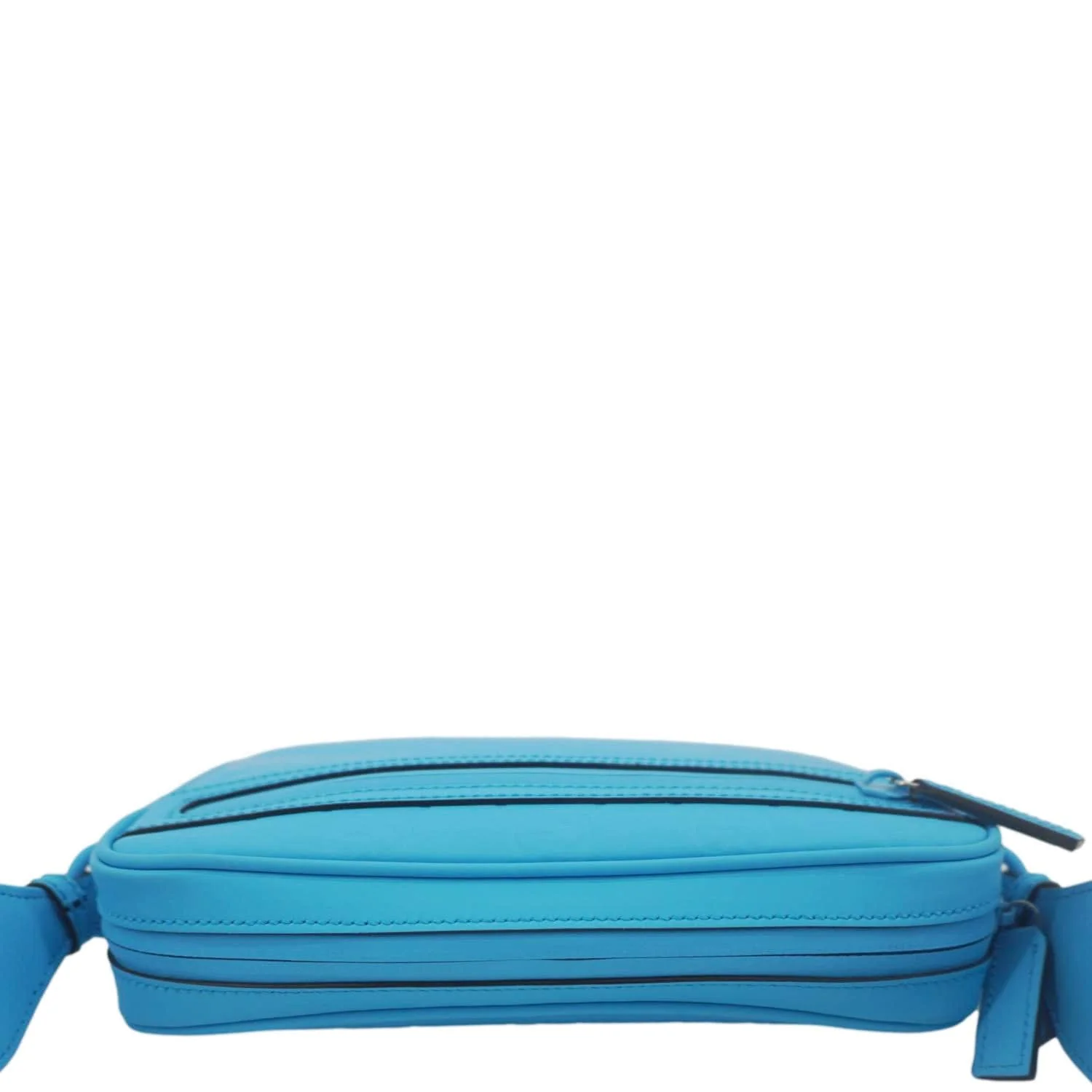 GUCCI GG Small Rubber-effect Leather Crossbody Bag Bright Blue 771293 - Image 13