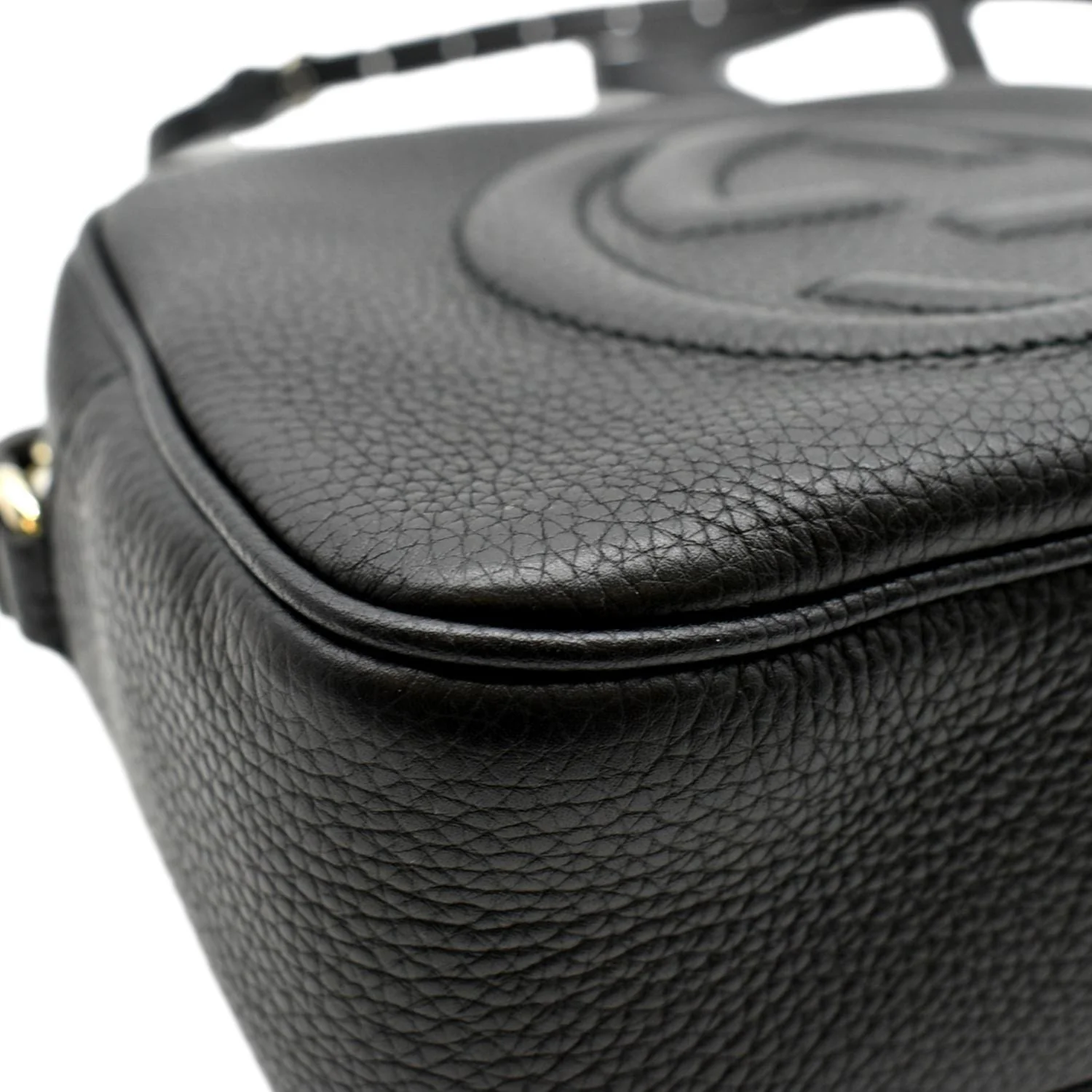 GUCCI Soho Disco Leather Crossbody Bag Black 308364 - Image 7