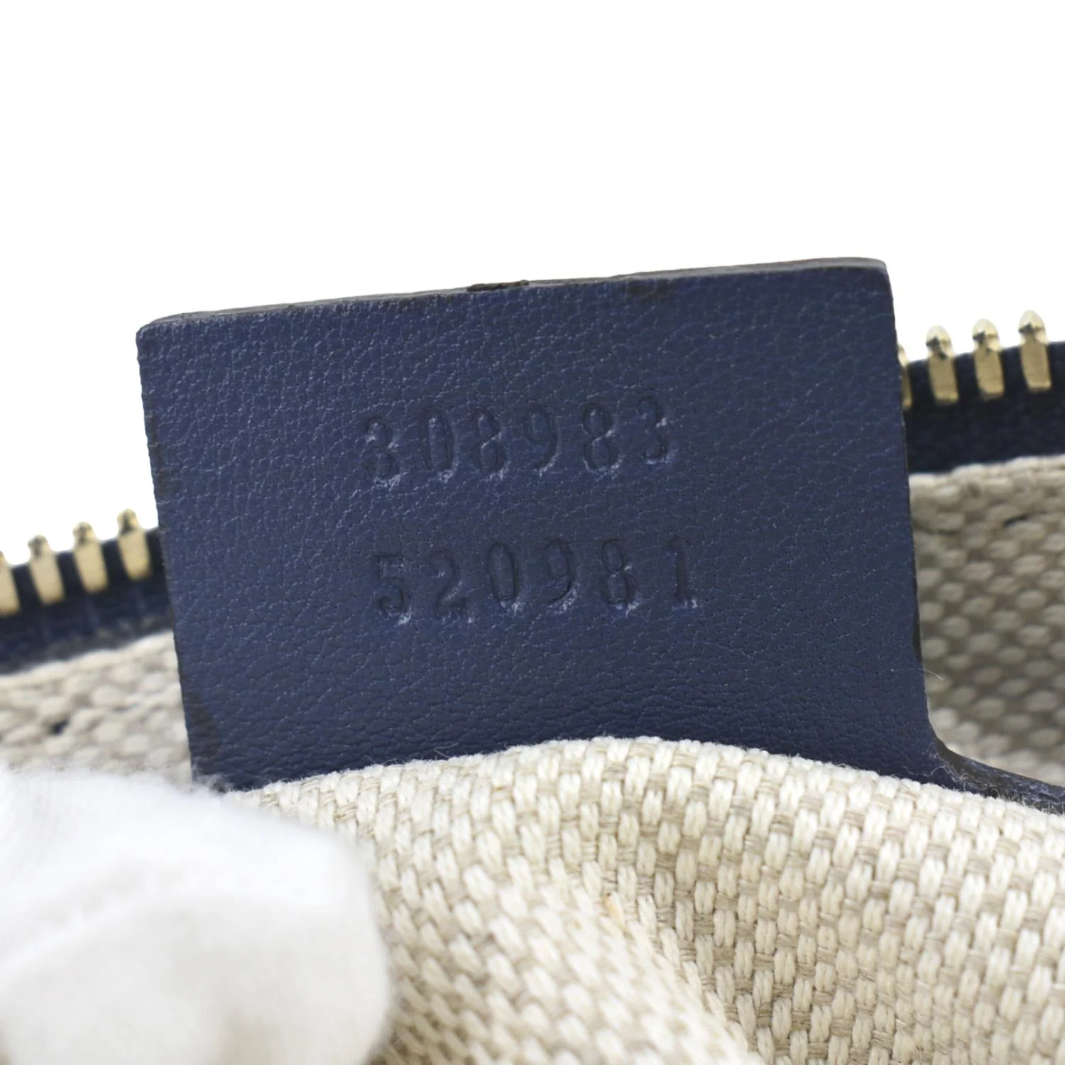 GUCCI Soho Leather Chain Shoulder Bag Navy Blue 308983 - Image 12