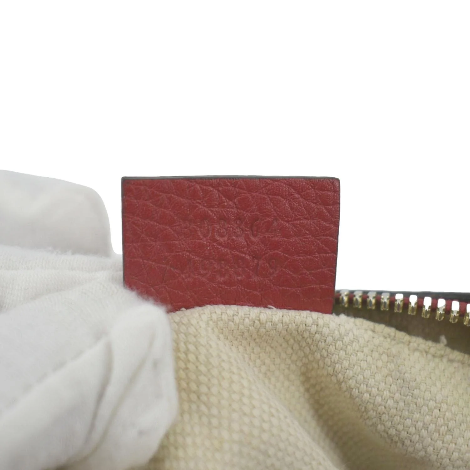 GUCCI Soho Disco Pebbled Leather Crossbody Bag Red 308364 - Image 13