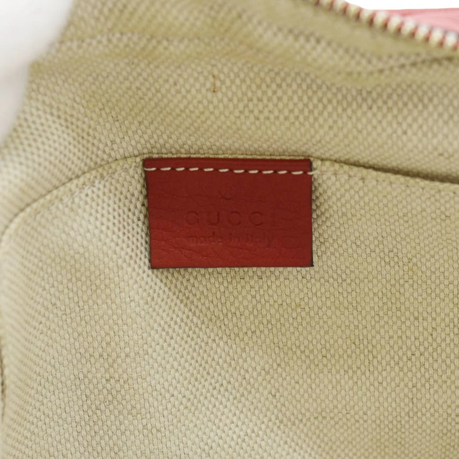GUCCI Soho Disco Camera Leather Crossbody Bag Red 308364 - Image 11