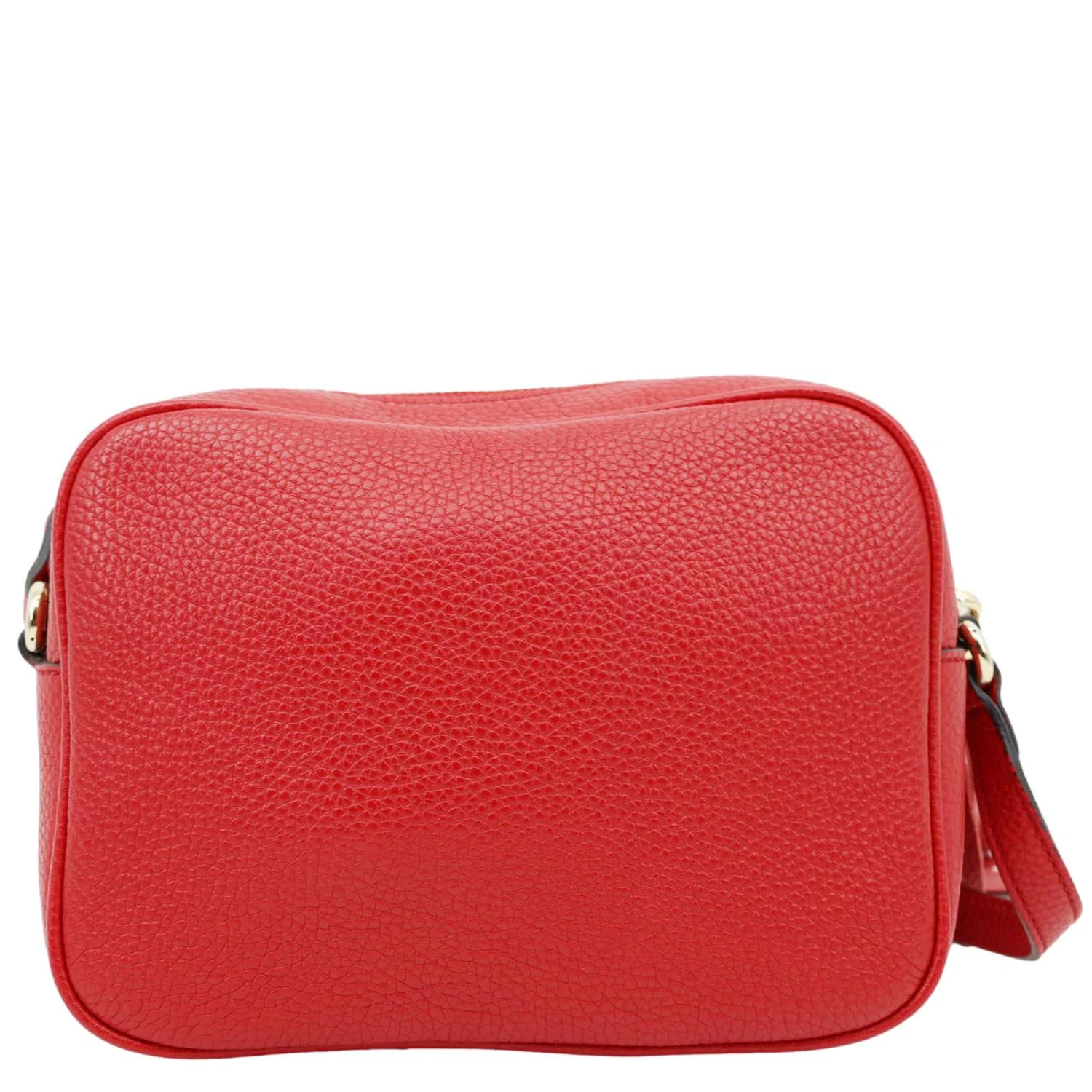 GUCCI Soho Disco Camera Leather Crossbody Bag Red 308364 - Image 4