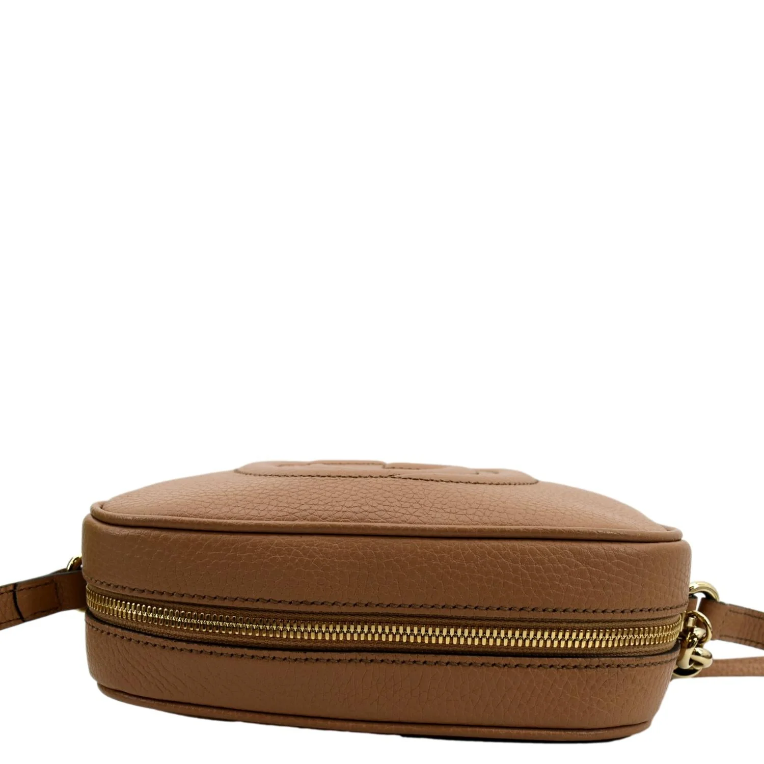 GUCCI Soho Disco Pebbled Leather Small Crossbody Bag Rose Beige 308364 - Image 4