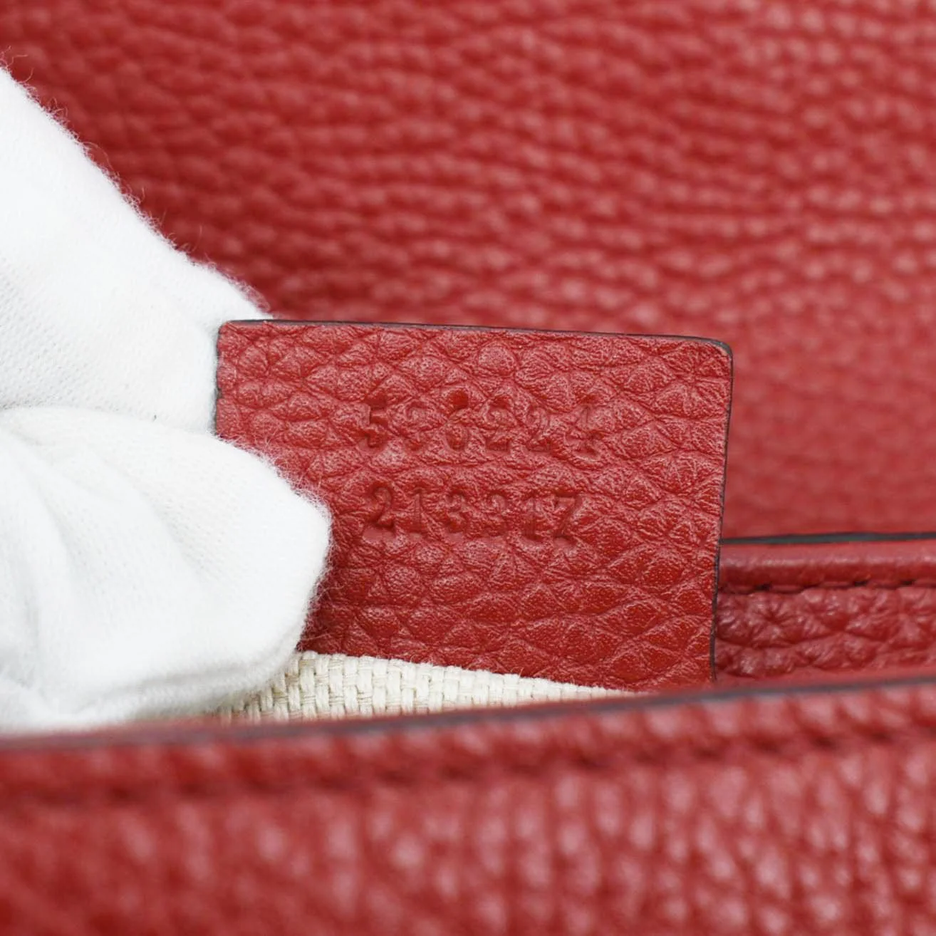 GUCCI Soho GG Flap Leather Chain Crossbody Bag Red 536224 - Image 19