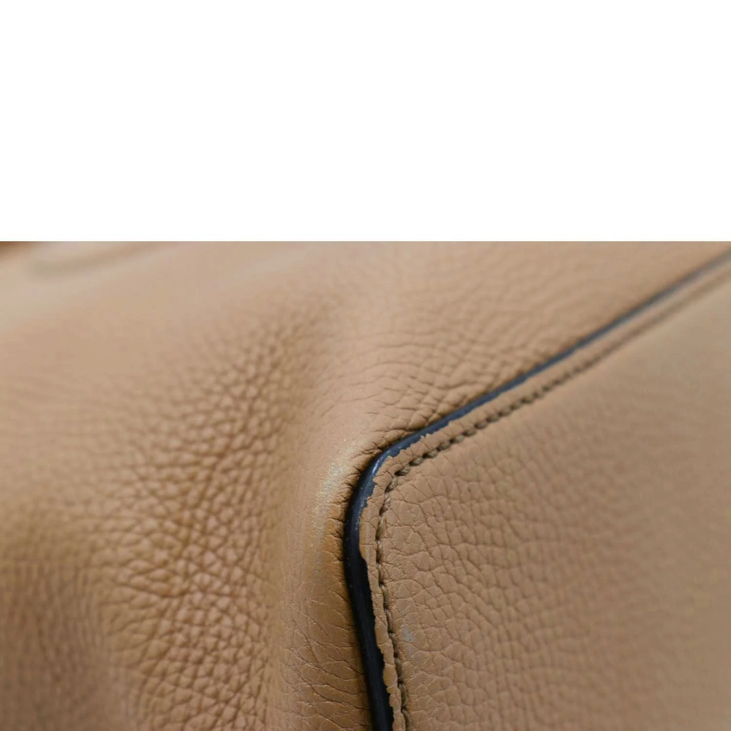 GUCCI Soho Large Pebbled Leather Hobo Shoulder Bag Tan 536194 - Image 11