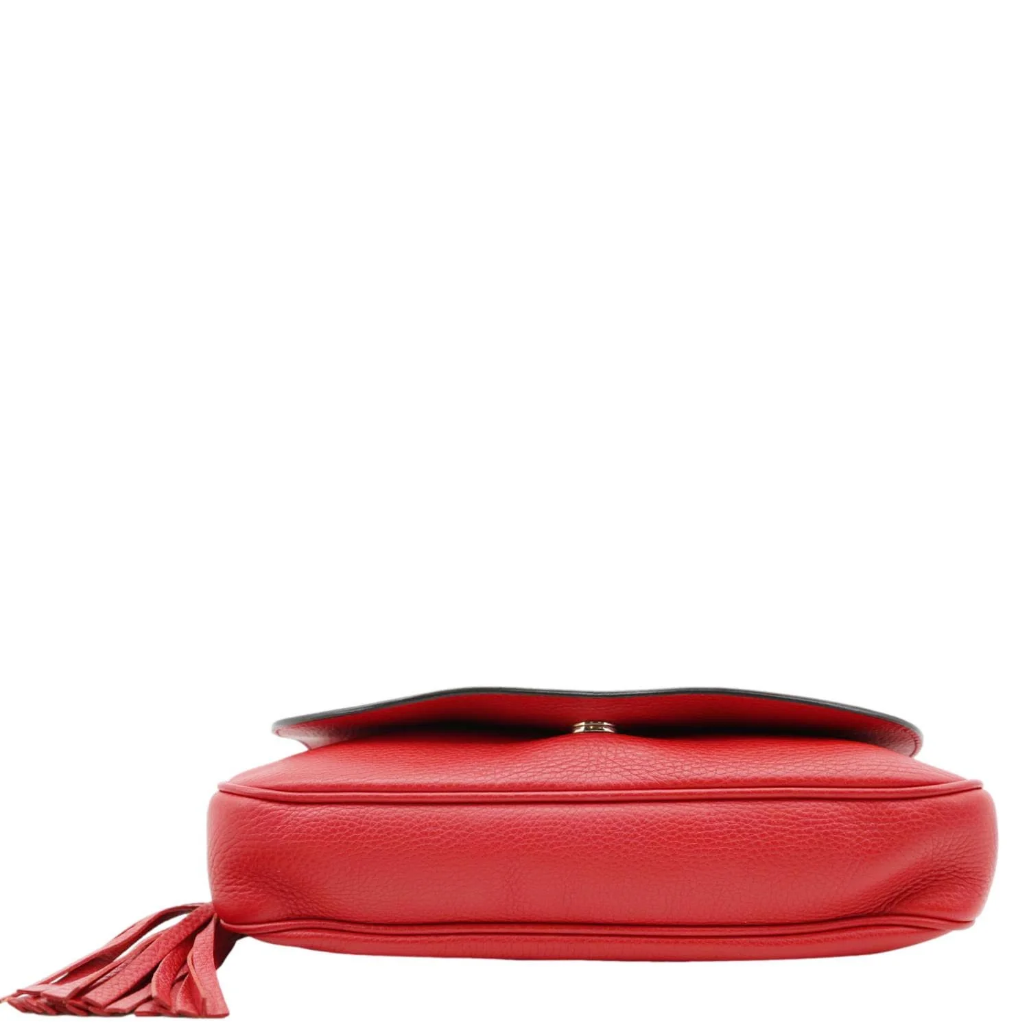GUCCI GG Soho Tassel Chain Leather Crossbody Bag Red 336752 - Image 11