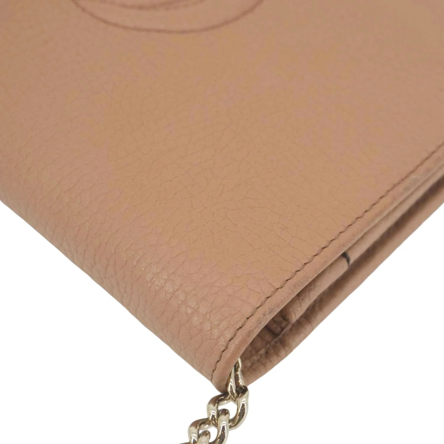 GUCCI Soho Leather Wallet On Chain Crossbody Bag Brown 598211 - Image 7