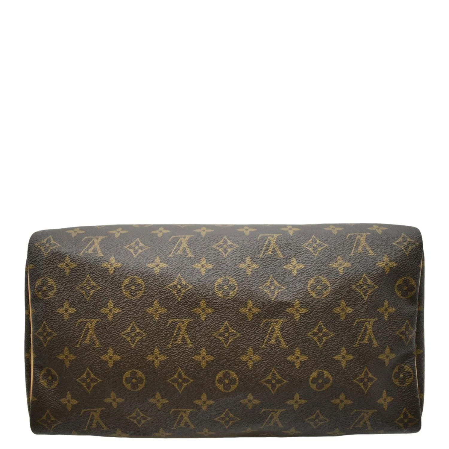 LOUIS VUITTON Speedy 35 Monogram Canvas Satchel Bag Brown - Image 10
