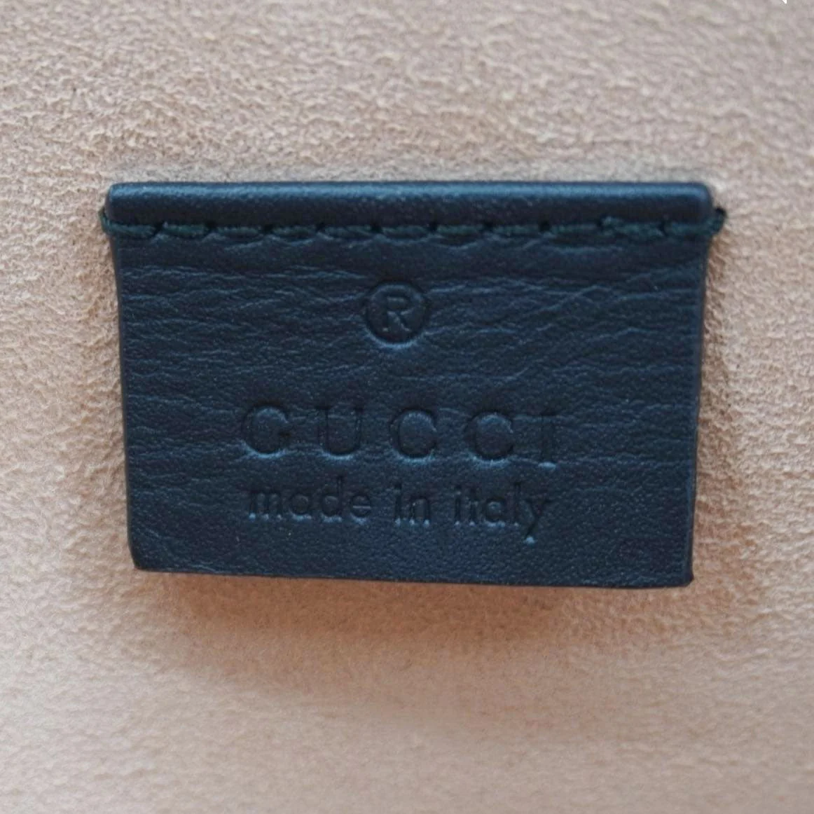 GUCCI Striped Bee Calfskin Leather Pouch Black 476077 - Image 13