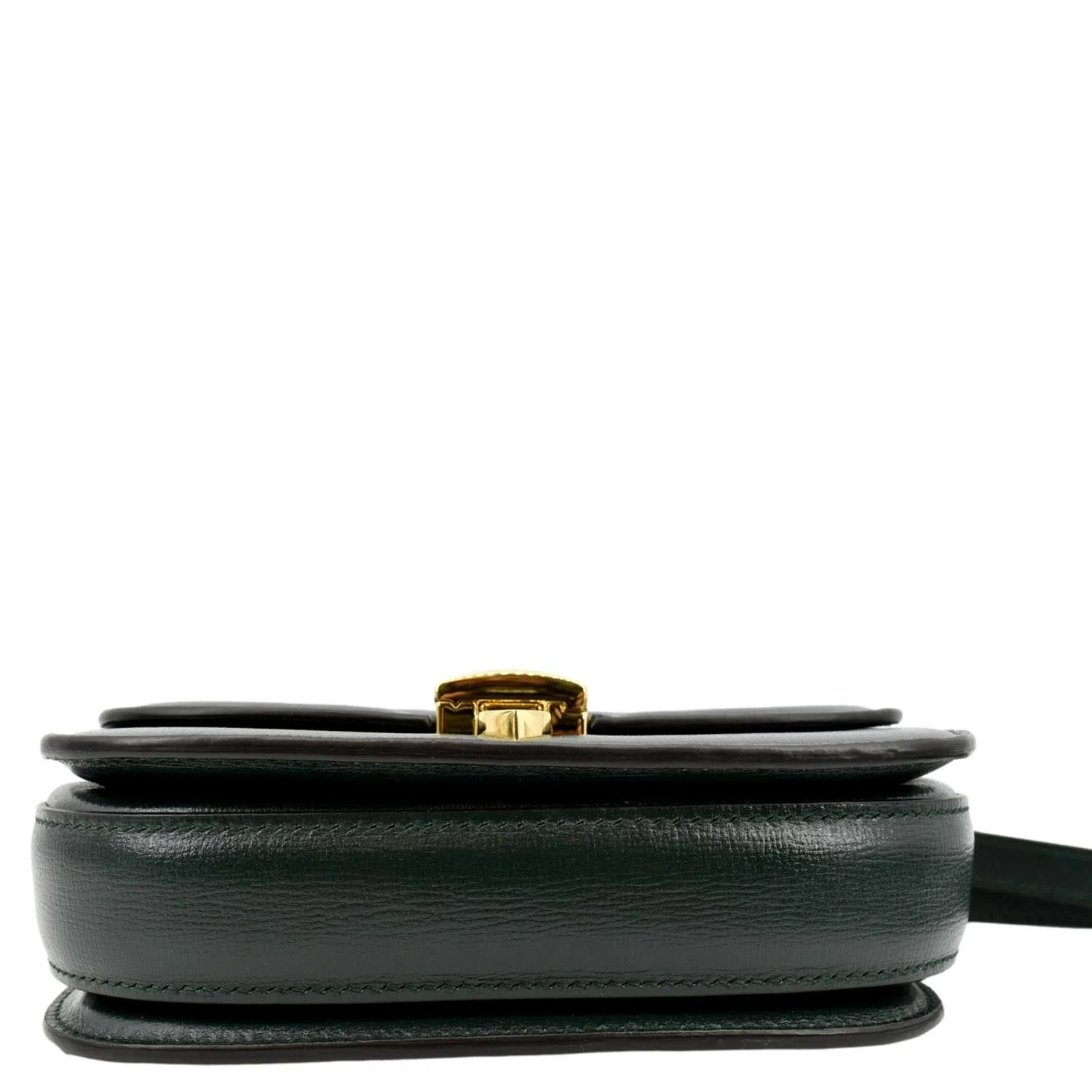 GUCCI Sylvie 1969 Mini Leather Shoulder Bag Green 615965 - Image 9
