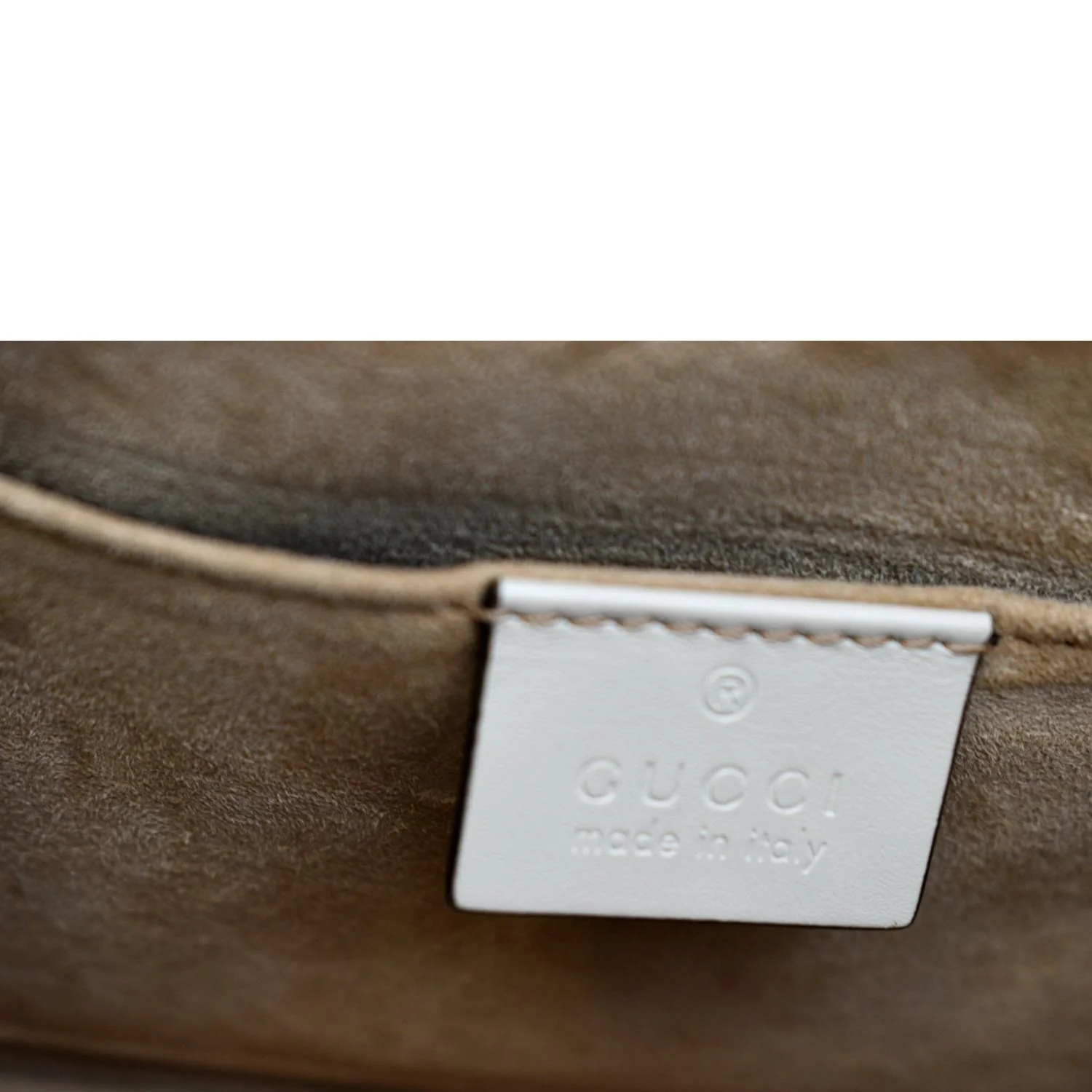 GUCCI Sylvie Mini Leather Top Handle Crossbody Bag White 470270 - Image 11