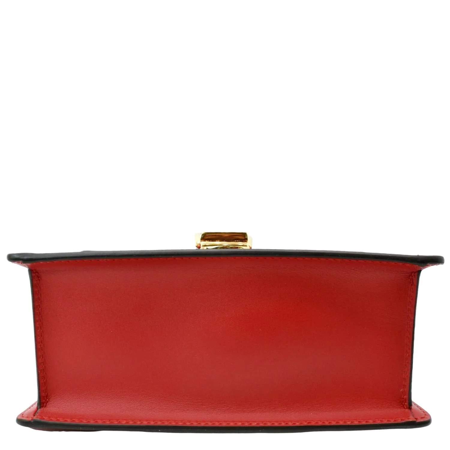 GUCCI Sylvie Mini Leather Top Handle Crossbody Bag Hibiscus Red 470270 - Image 7