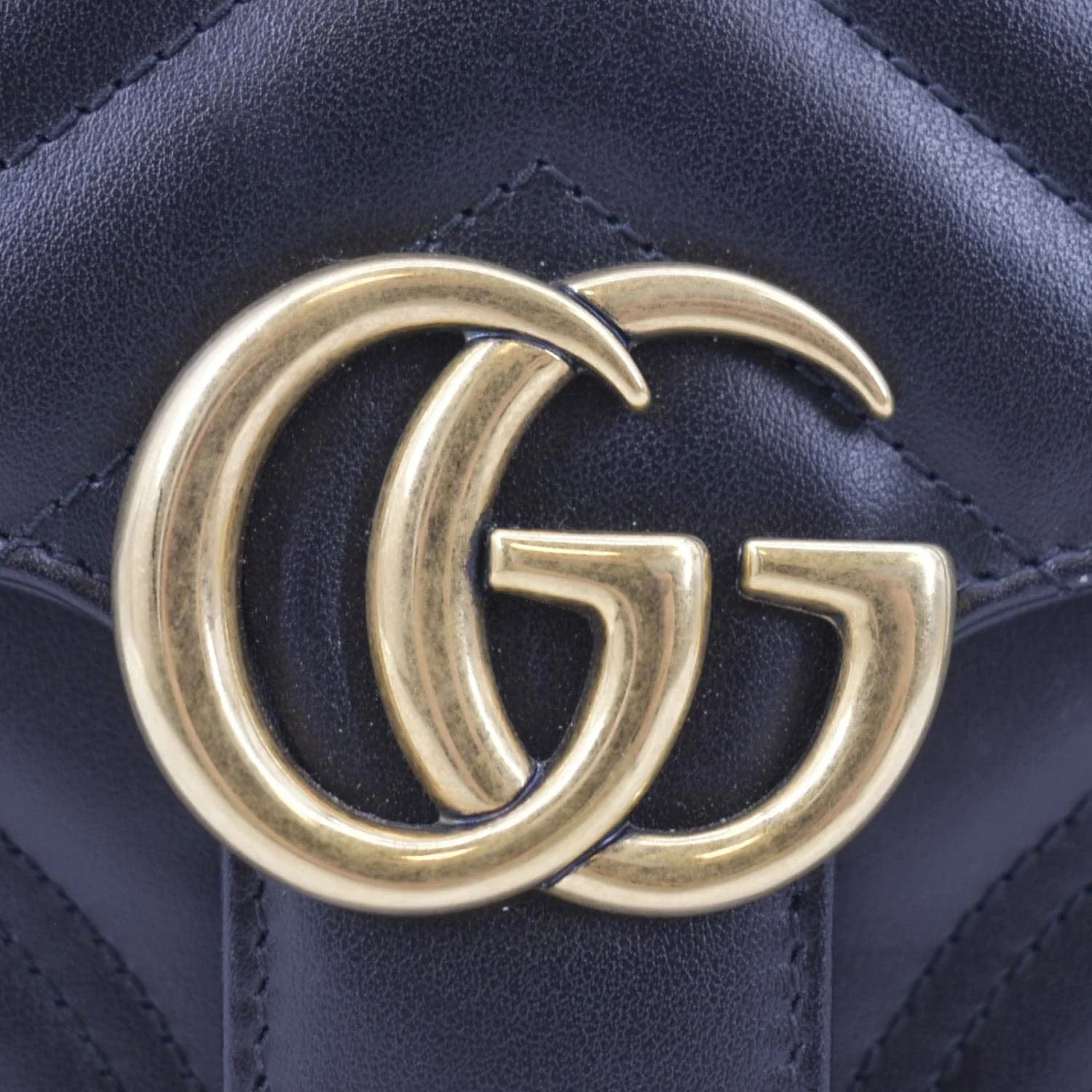 GUCCI GG Marmont Leather Top Handle Crossbody Bag Black 547260 - Image 11