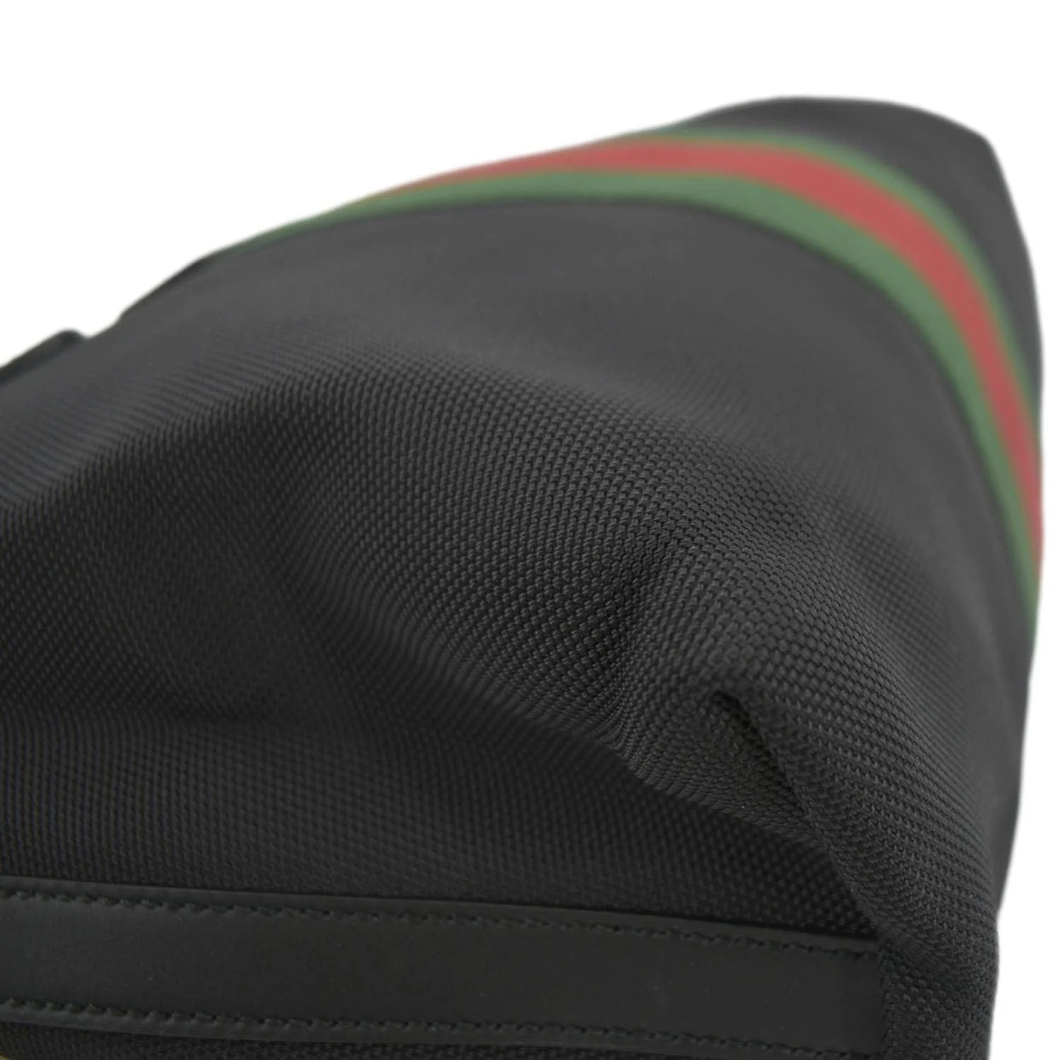 GUCCI Nylon Web Top Handle Shoulder Bag Black 630923 - Image 9