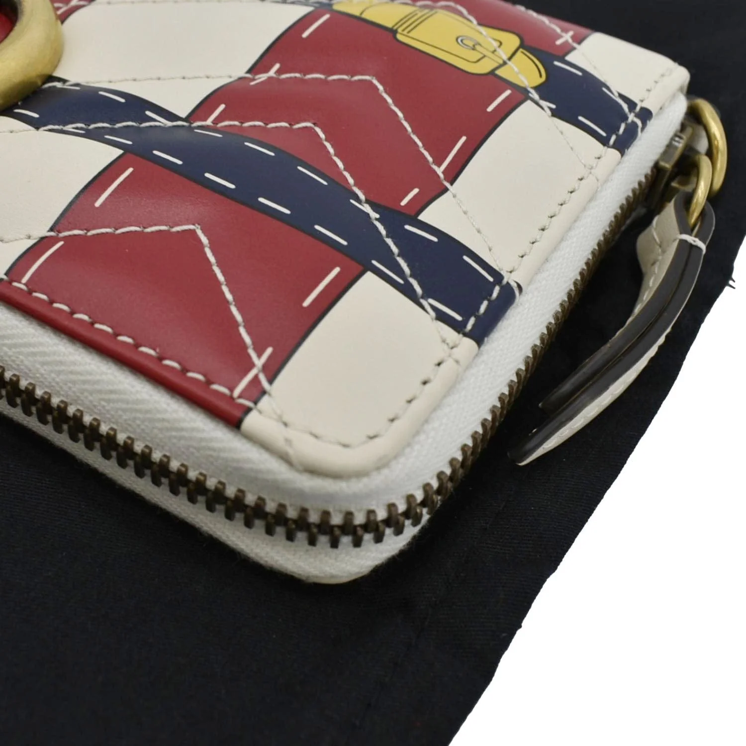 GUCCI GG Marmont Trompe L'Oeil Print Matelasse Leather Zip Around Wallet Multicolor 466490 - Image 10