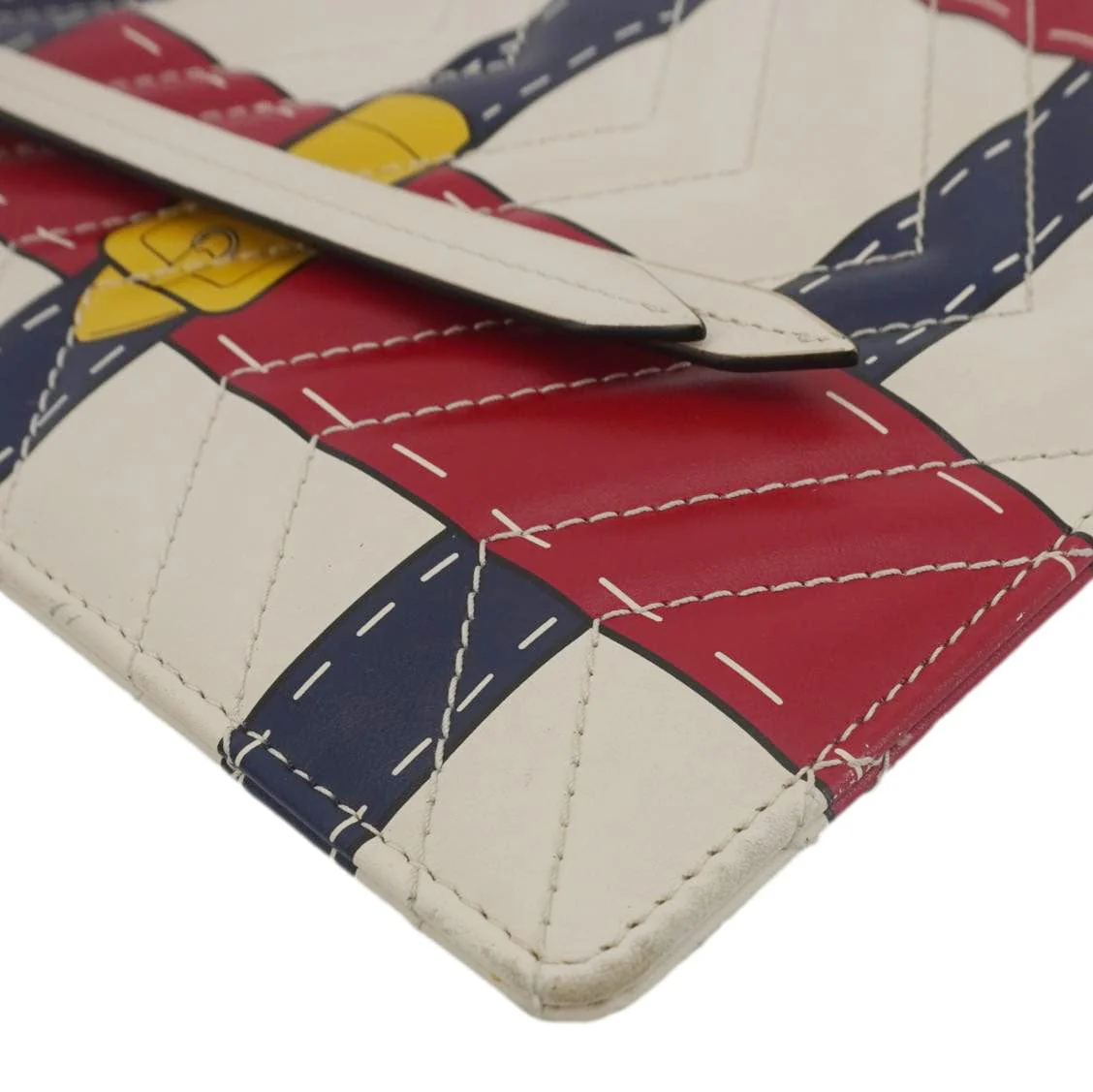 GUCCI GG Marmont Trompe L'Oeil Print Matelasse Leather Pouch Multicolor 466489 - Image 8