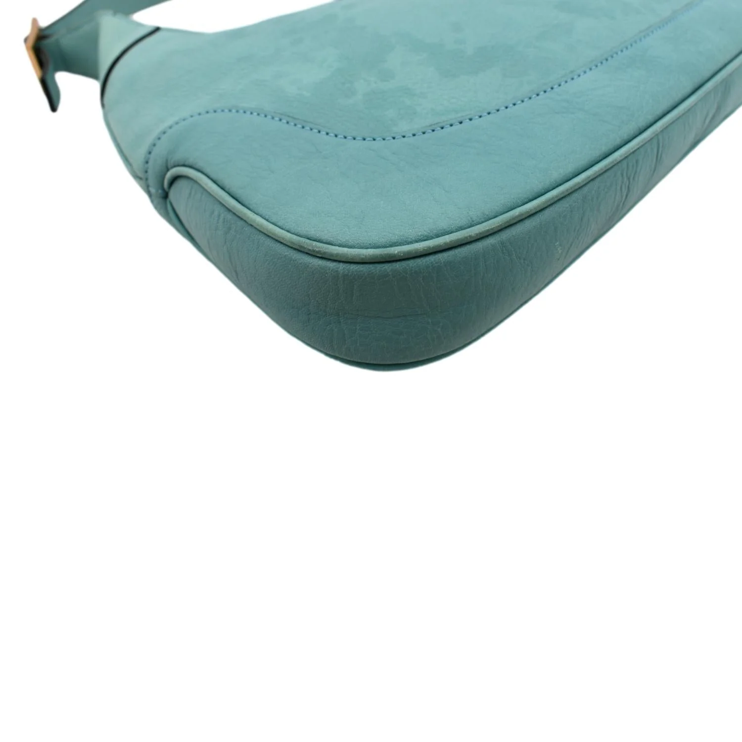GUCCI Jackie Leather Hobo Bag Turquoise 00963 - Image 8