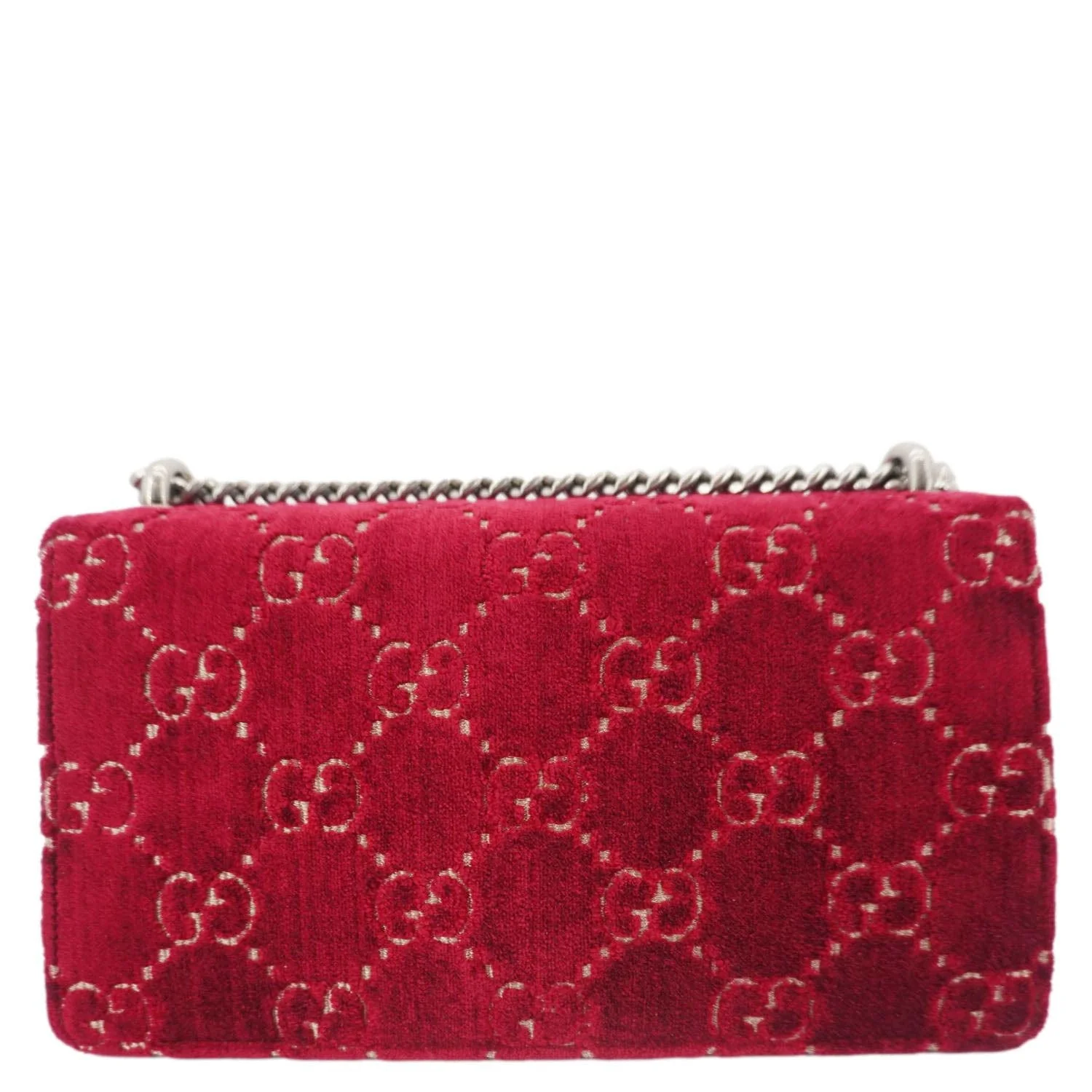 GUCCI Dionysus Small GG Velvet Shoulder Bag Maroon 499623 - Image 5