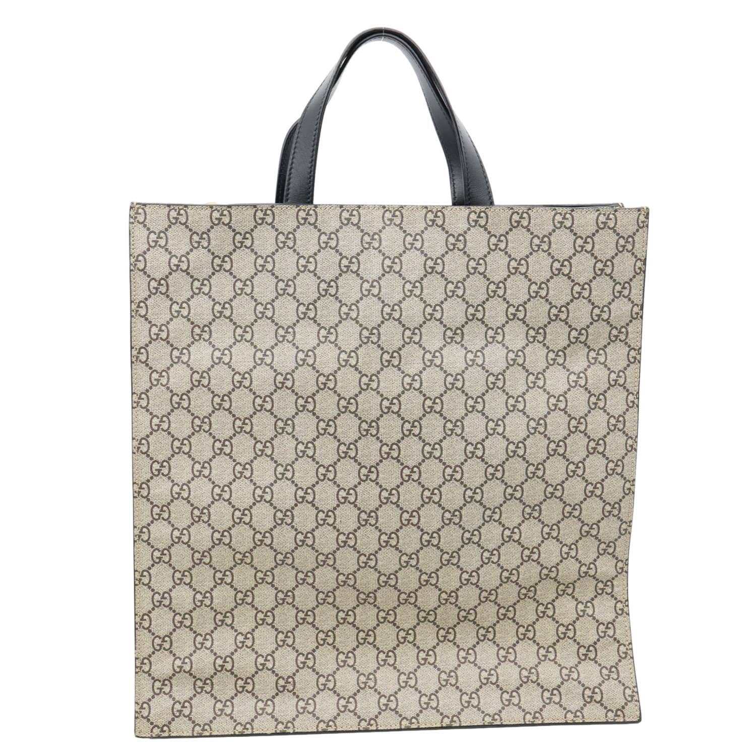 GUCCI Bee Blind For Love Print Soft GG Supreme Canvas Vertical Tote Bag Beige 450950 - Image 4