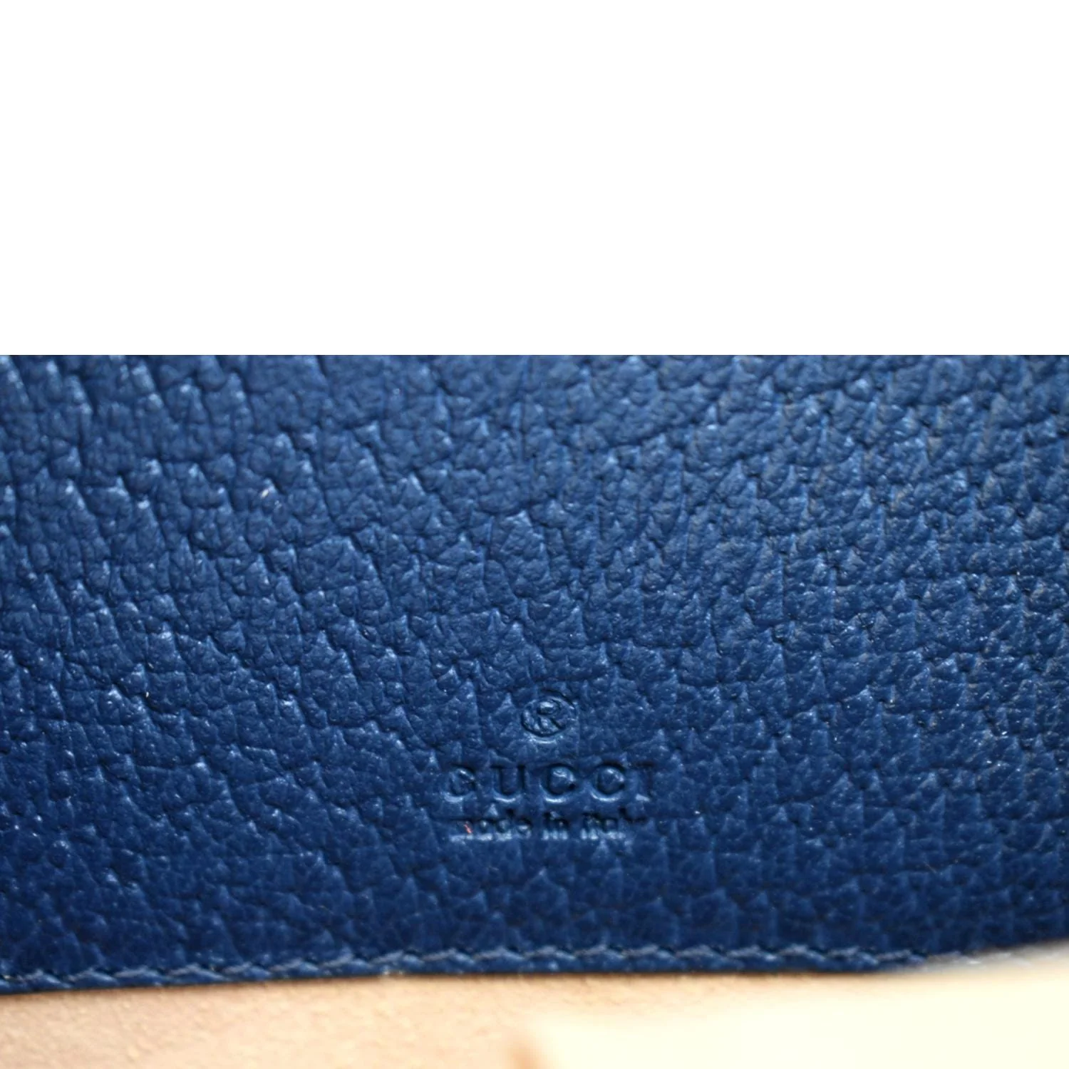 GUCCI Ophidia Mini GG Round Web Monogram Leather Backpack Bag Blue 598661 - Image 11