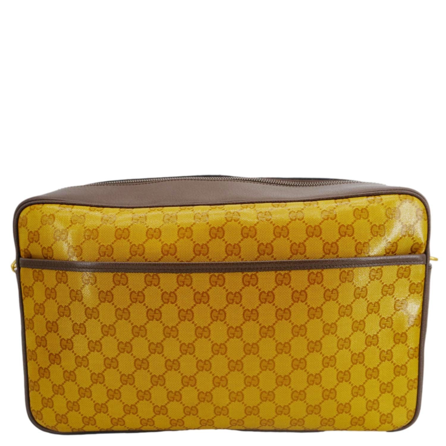 GUCCI X ADIDAS Web GG Crystal Canvas Messenger Bag Brown 702430 - Image 3