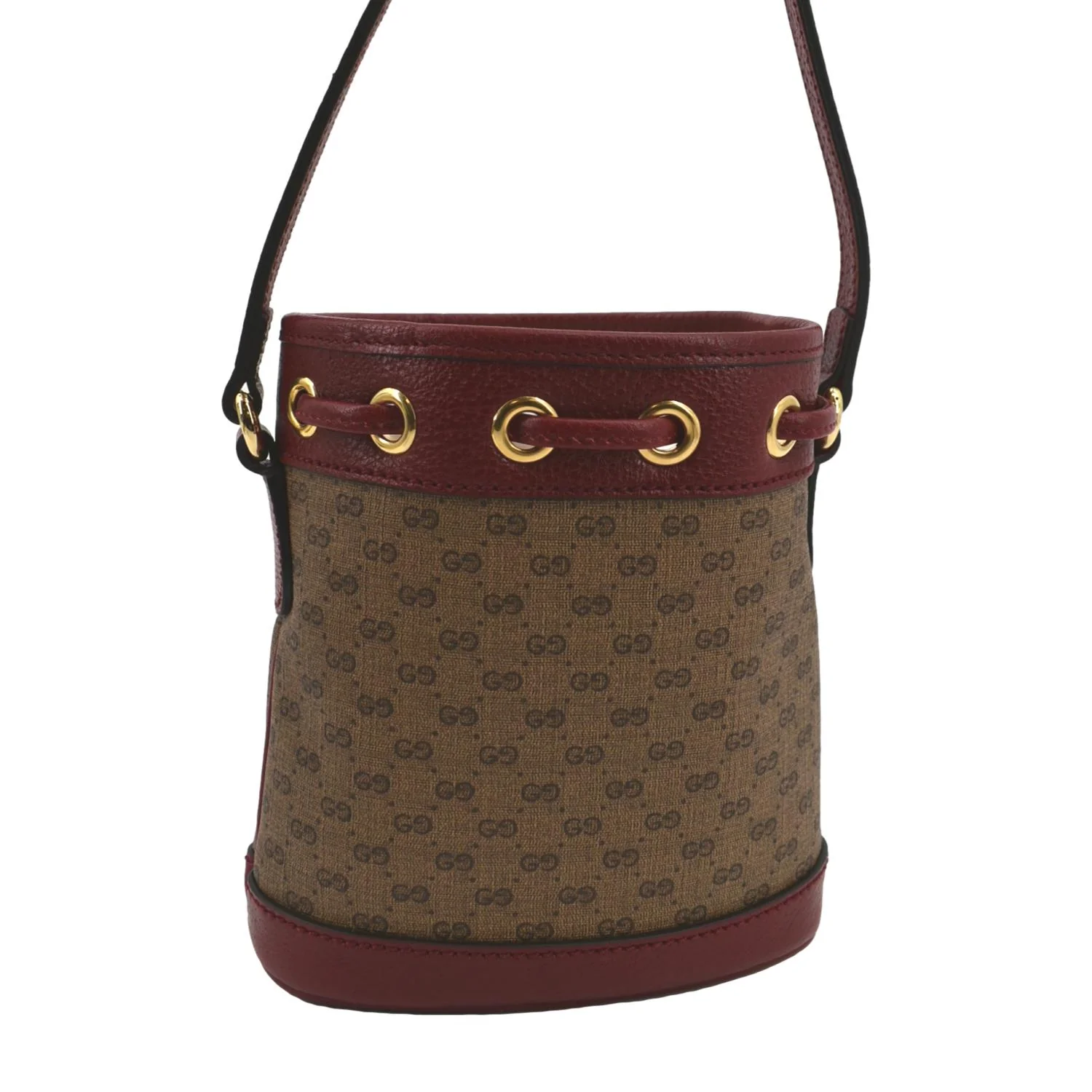 GUCCI Doraemon x Candy Mini GG Supreme Monogram Bucket Bag Beige 647801 - Image 4