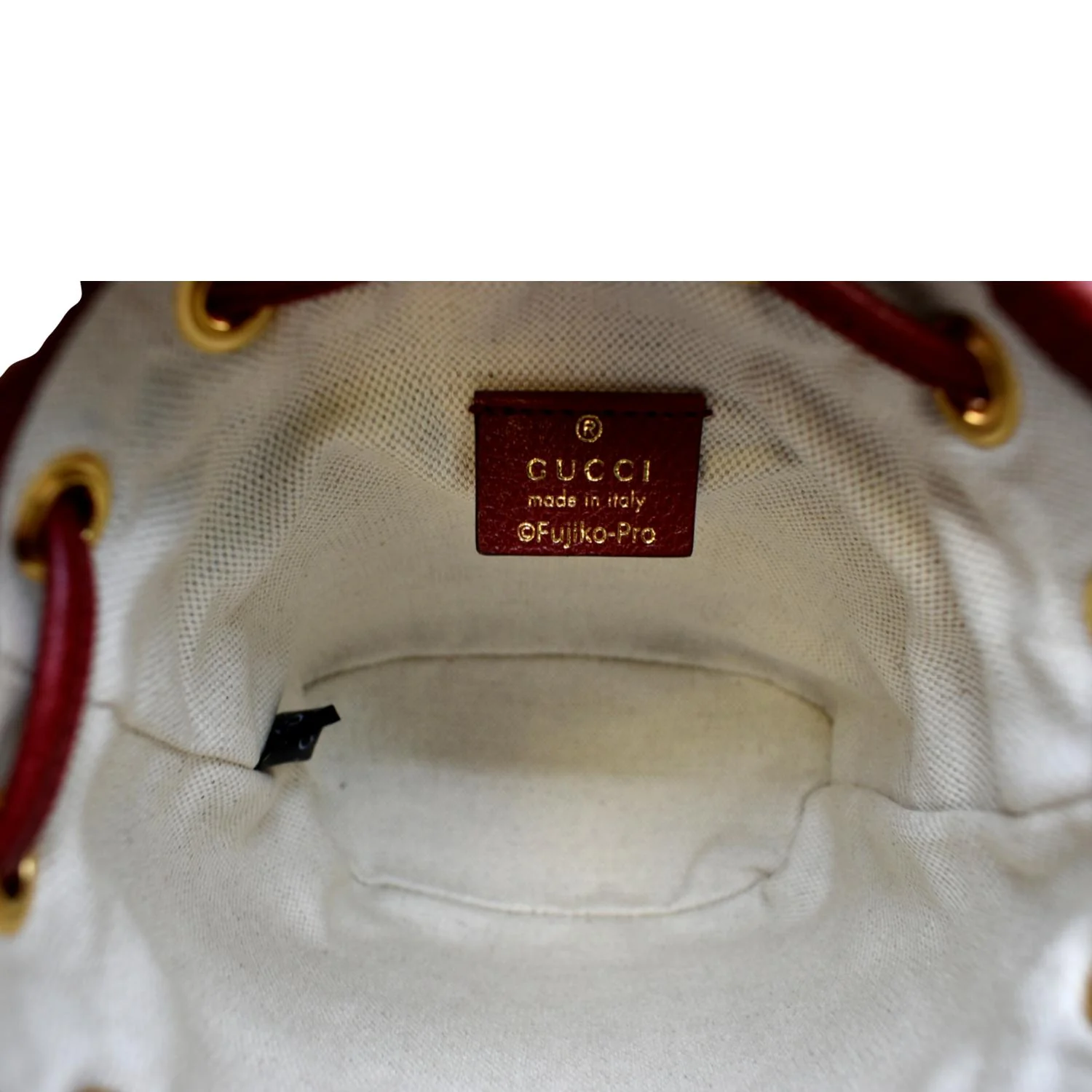 GUCCI Doraemon x Candy Mini GG Supreme Monogram Bucket Bag Beige 647801 - Image 5