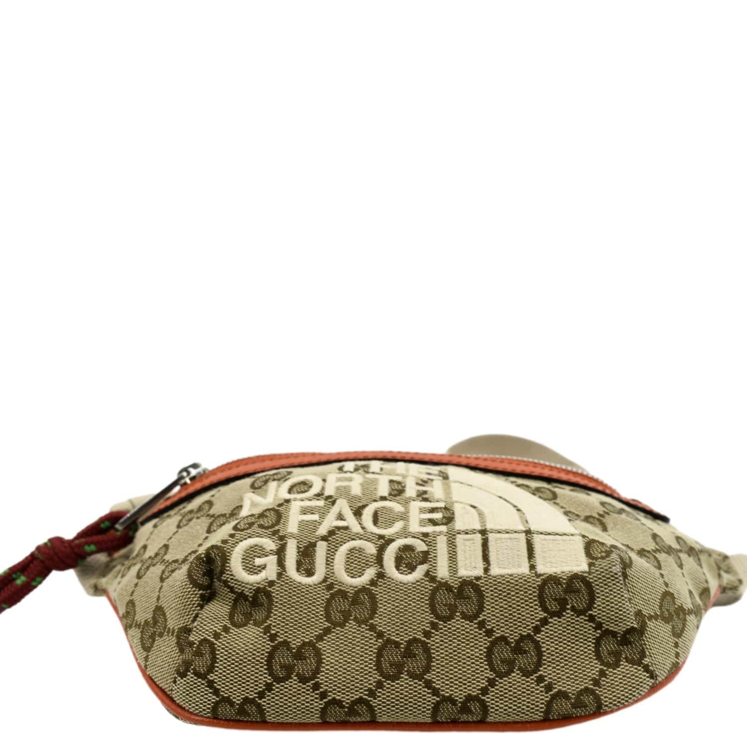 GUCCI X North Face Canvas Waist Belt Bag Beige 650299 - Image 11