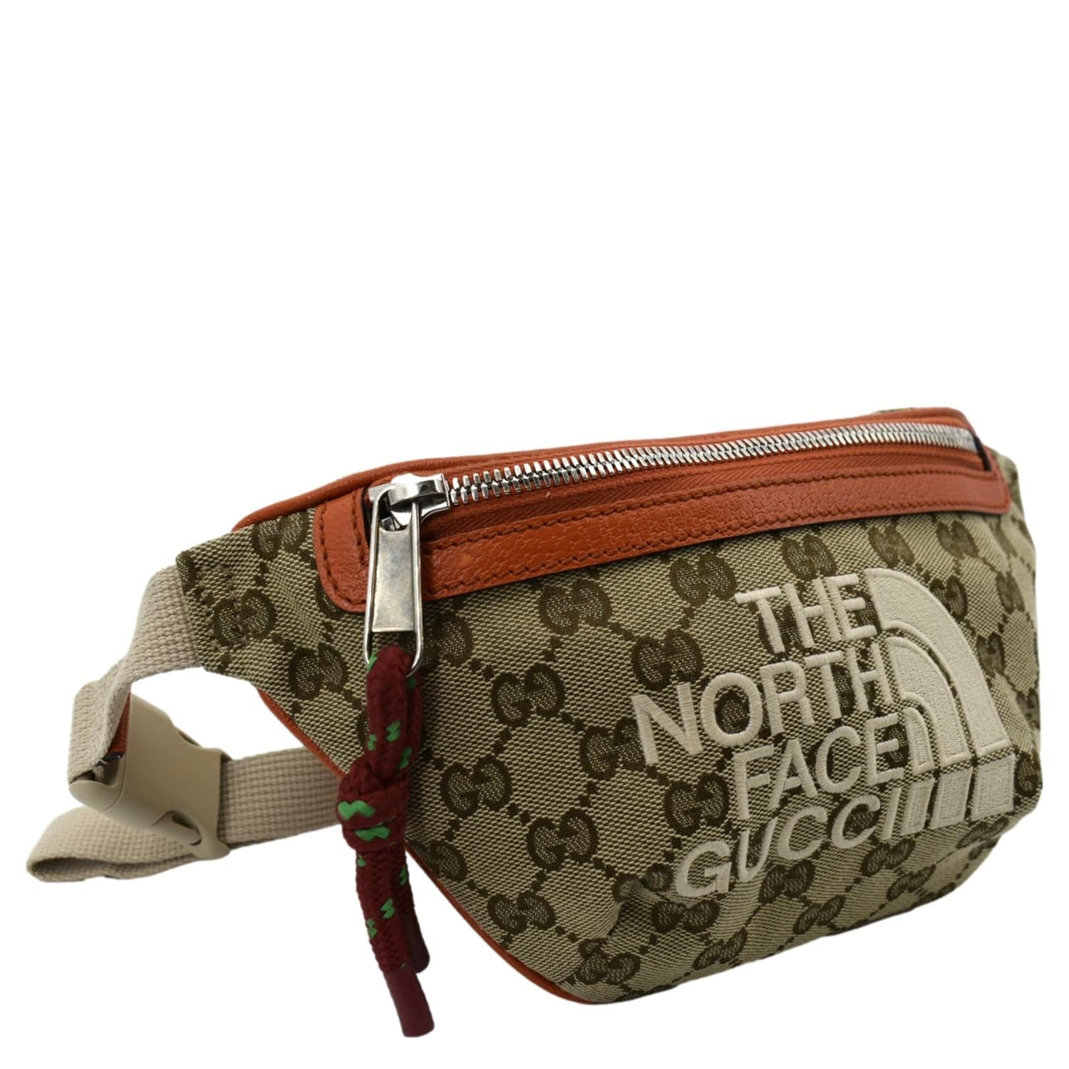 GUCCI X North Face Canvas Waist Belt Bag Beige 650299 - Image 5