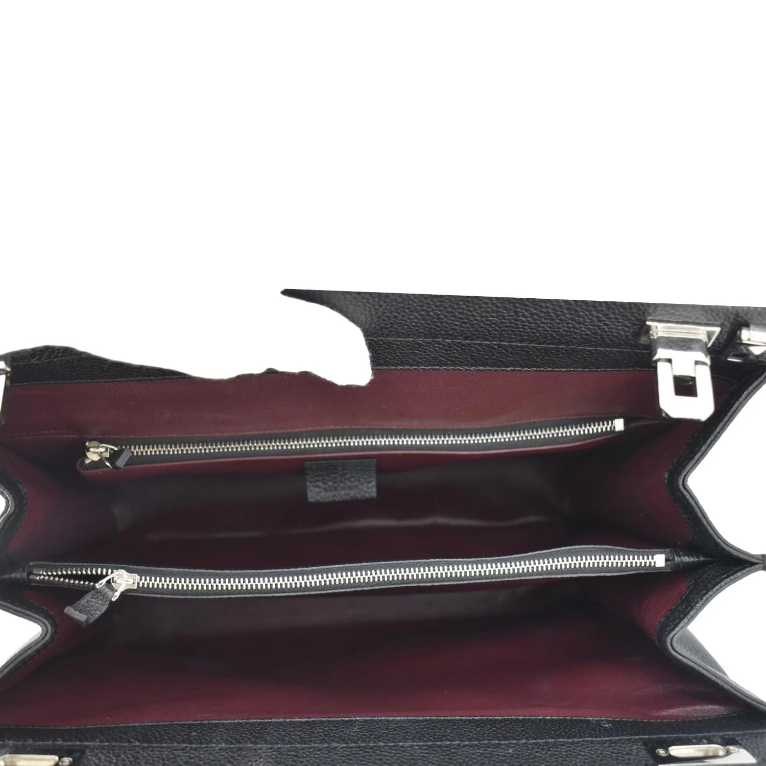 GUCCI Zumi Medium Leather Top Handle Shoulder Bag Black 564714 - Image 11