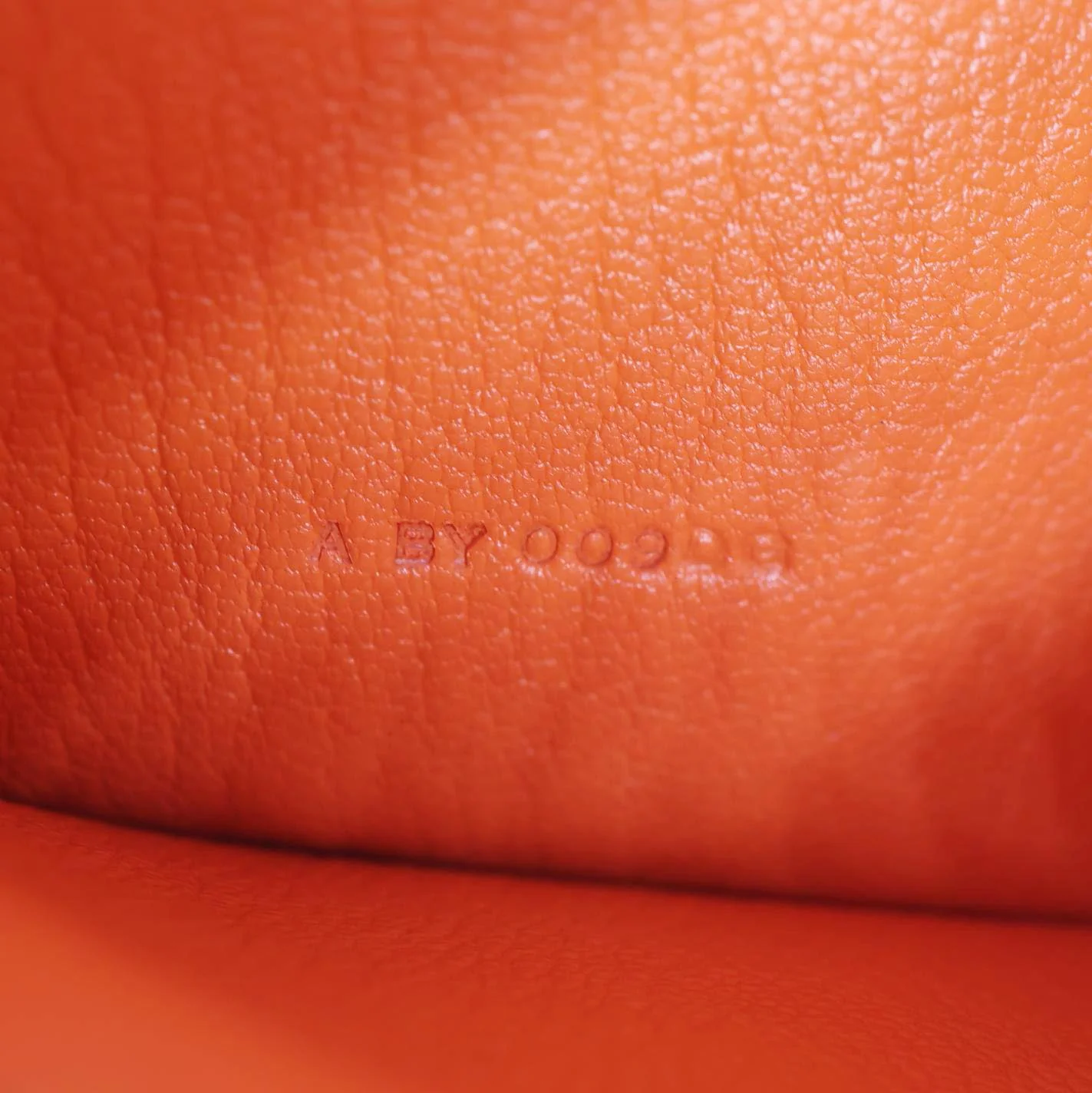 HERMES Bearn Leather Wallet Orange - Image 14