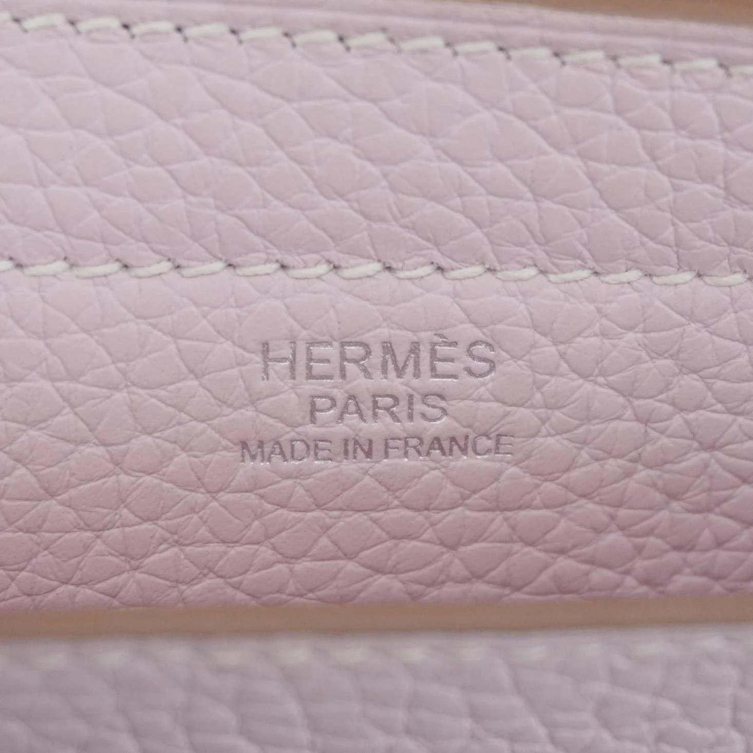 HERMES Cabasellier 31 Taurillon Clemence leather Tote Bag Light Pink - Image 16