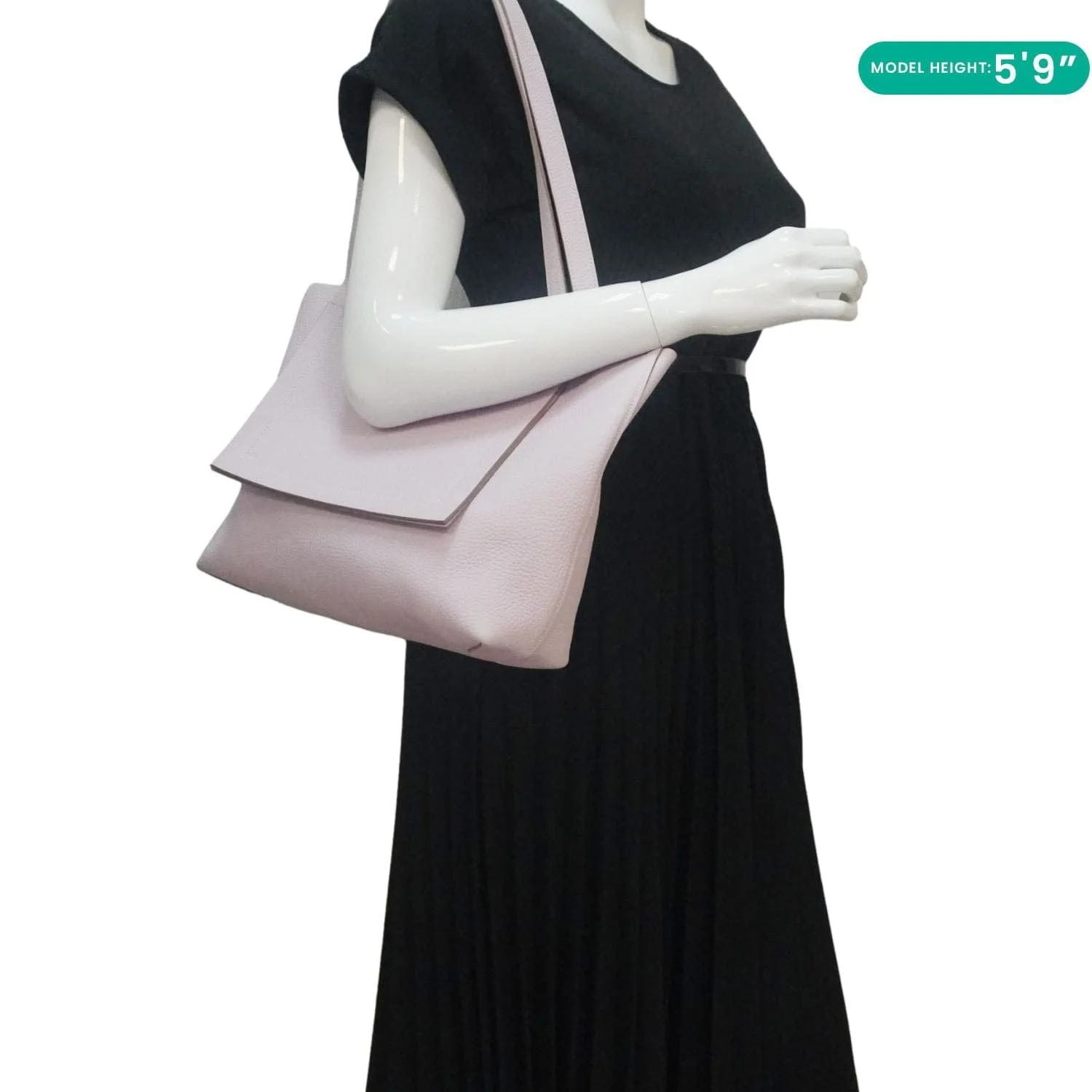 HERMES Cabasellier 31 Taurillon Clemence leather Tote Bag Light Pink - Image 2