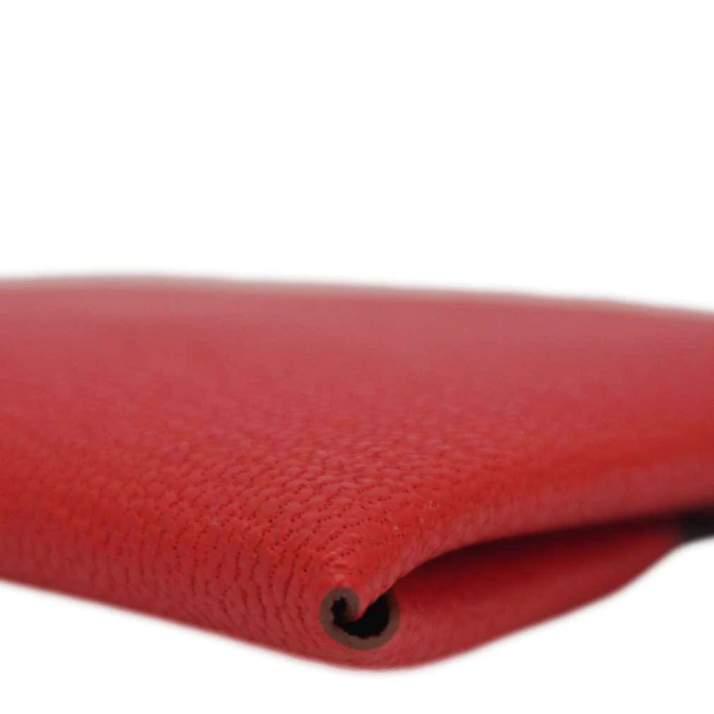 HERMES Calvi Leather Card Holder Red - Image 6