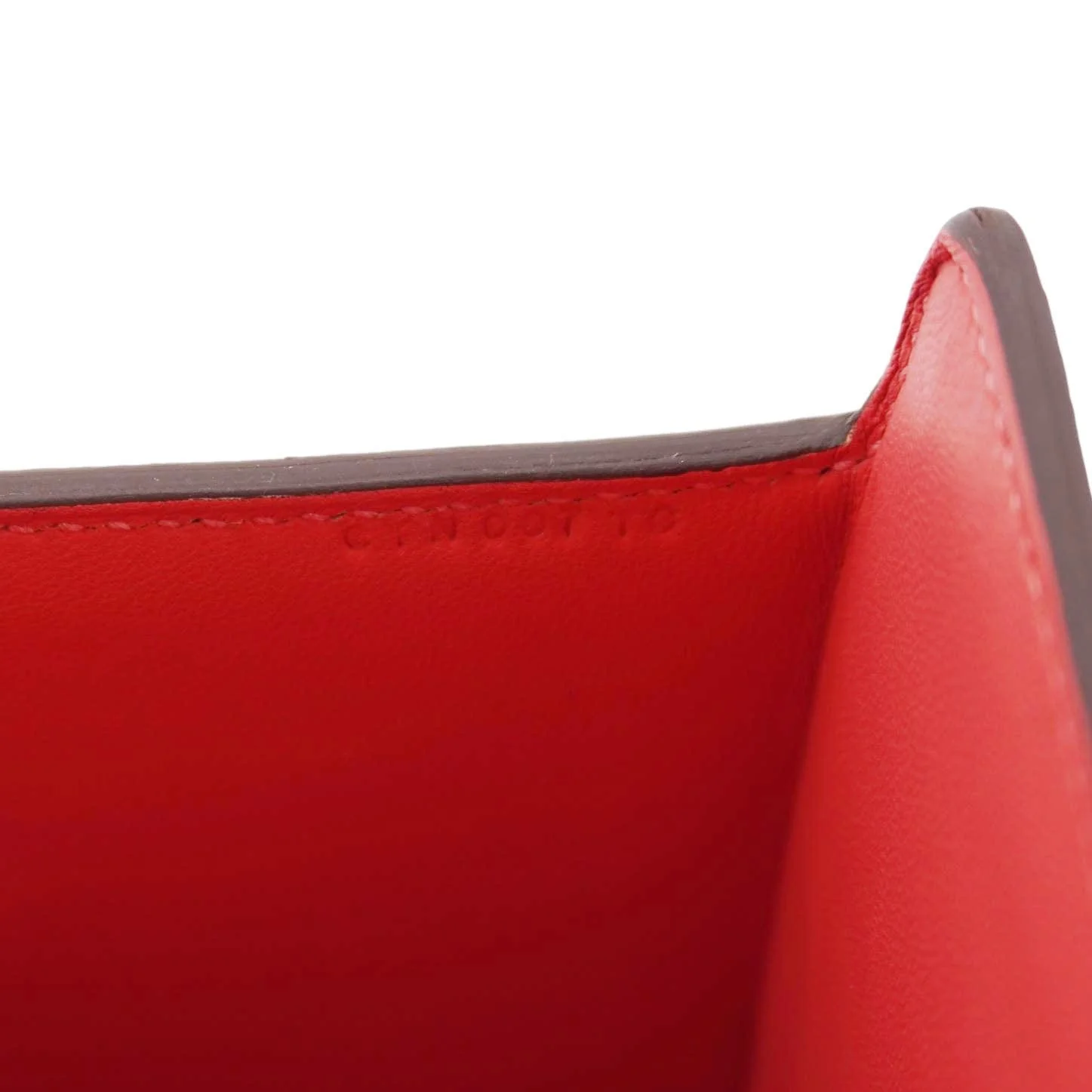 HERMES Cinhetic Boxy Leather Top Handle Shoulder Bag Pink - Image 11