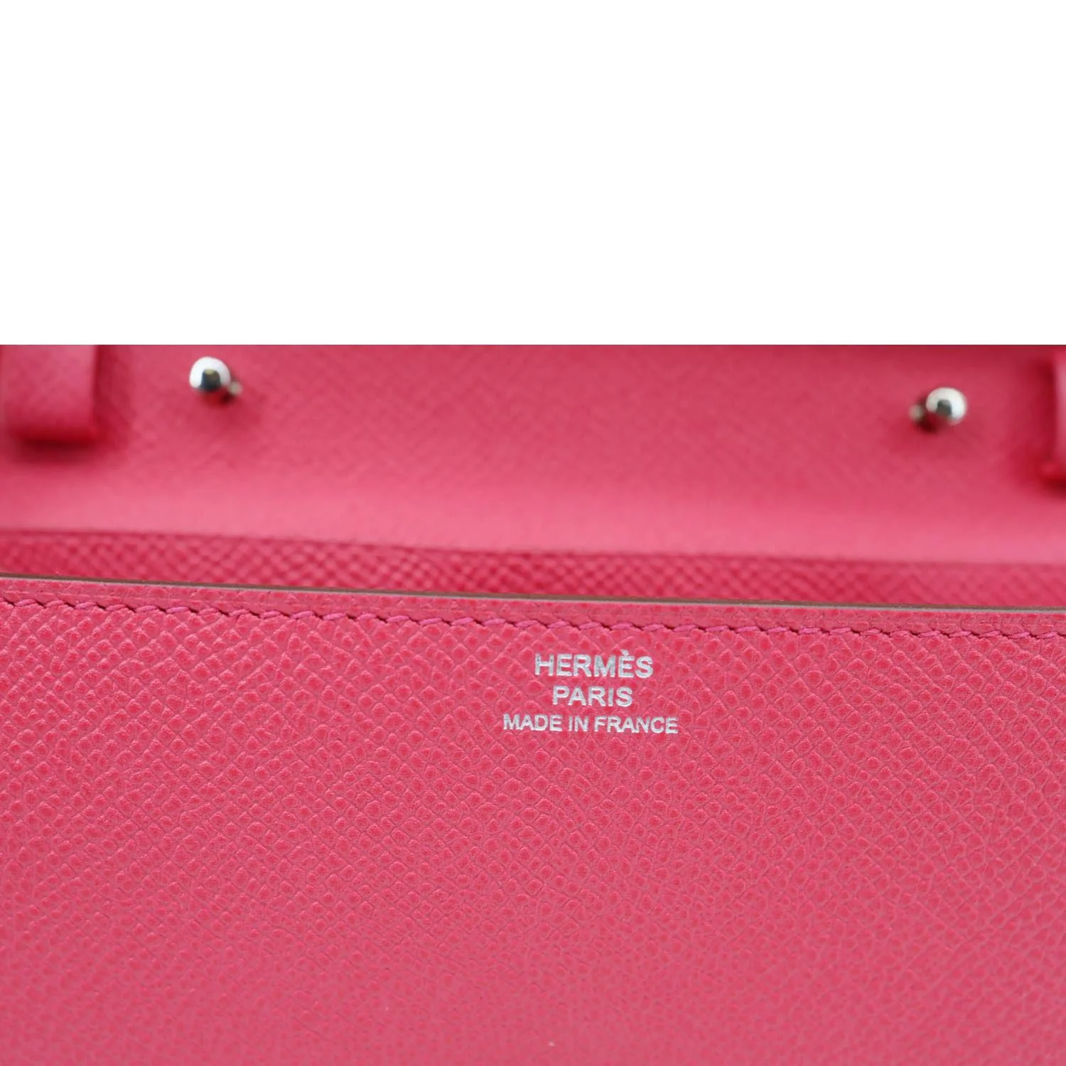 HERMES Clic 16 Epsom Leather Wallet on Strap Crossbody Bag Pink - Image 15