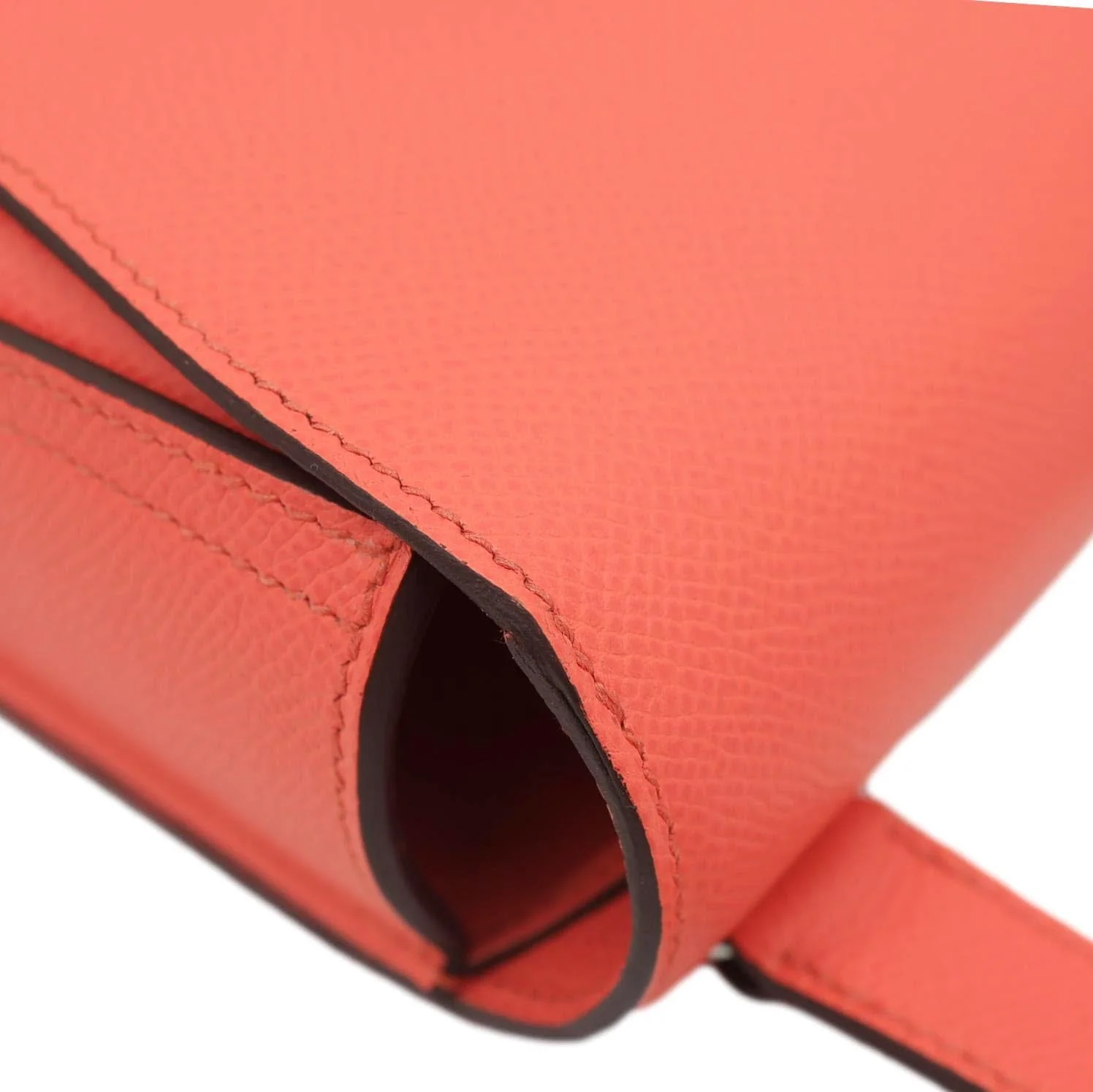 HERMES Della Cavalleria Mini Epsom Leather Shoulder Bag Pink - Image 6