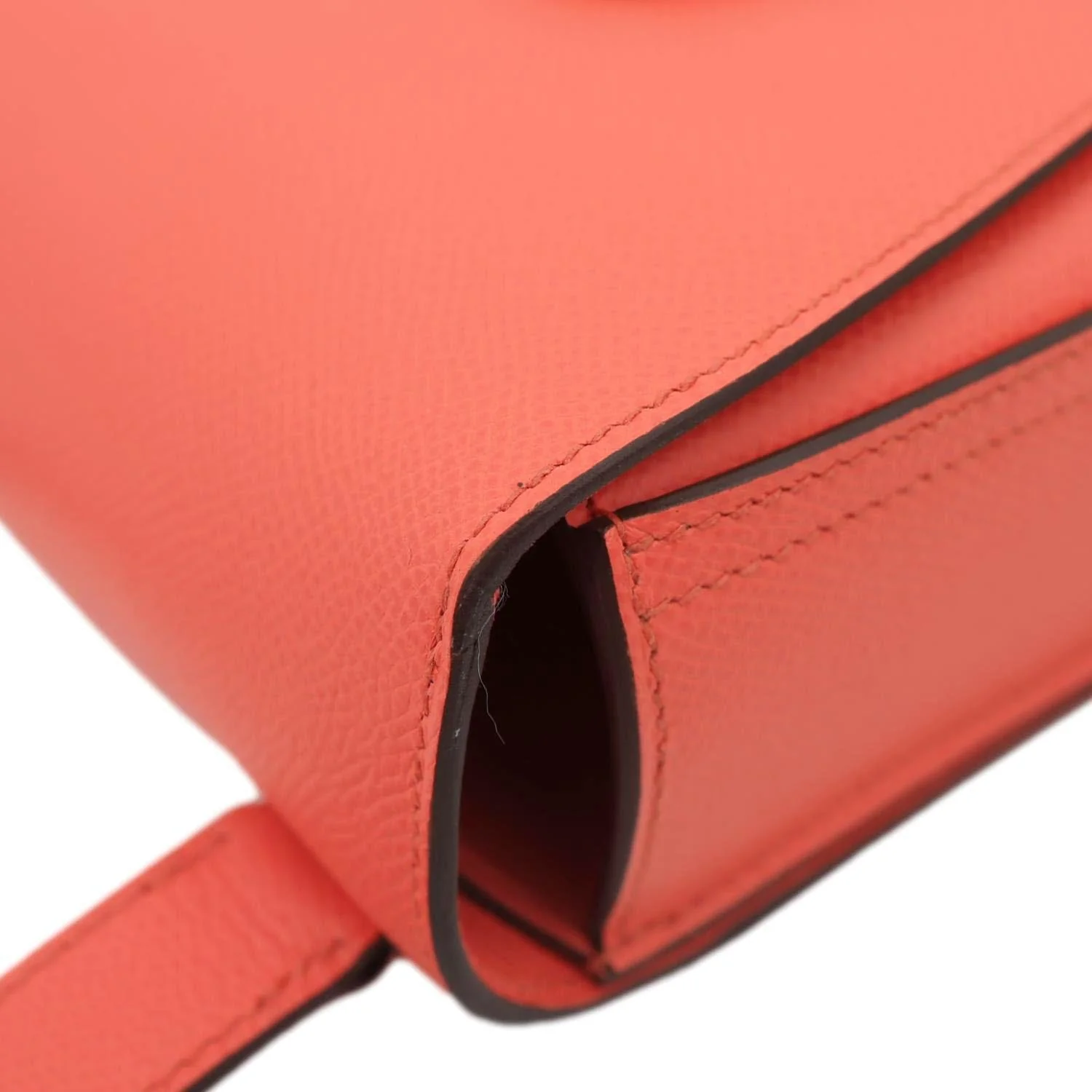 HERMES Della Cavalleria Mini Epsom Leather Shoulder Bag Pink - Image 7