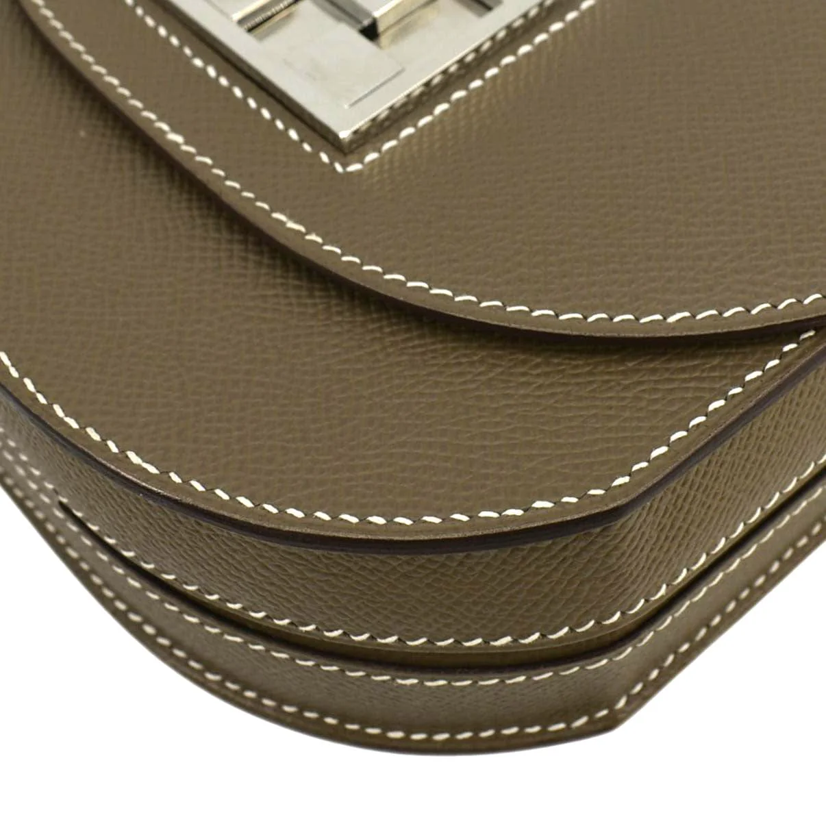 HERMES Mosaique Epsom Leather Bag Shoulder Etoupe - Image 10