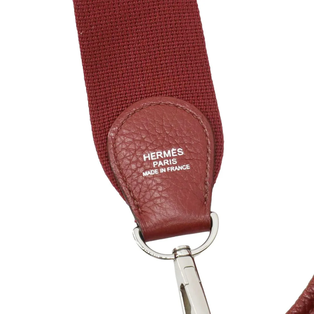 HERMES Evelyne Clemence III PM Leather Crossbody Bag Red - Image 12