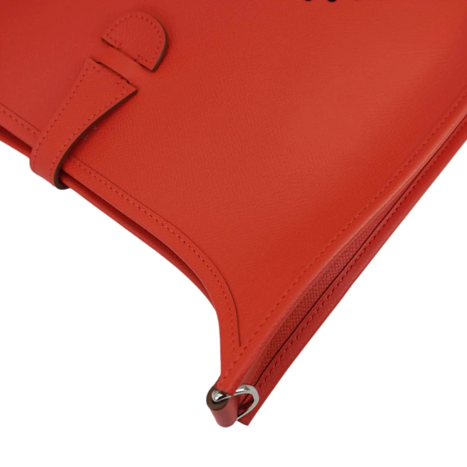 HERMES Evelyne III PM Taurillon Leather Crossbody Bag Orange Poppy - Image 8