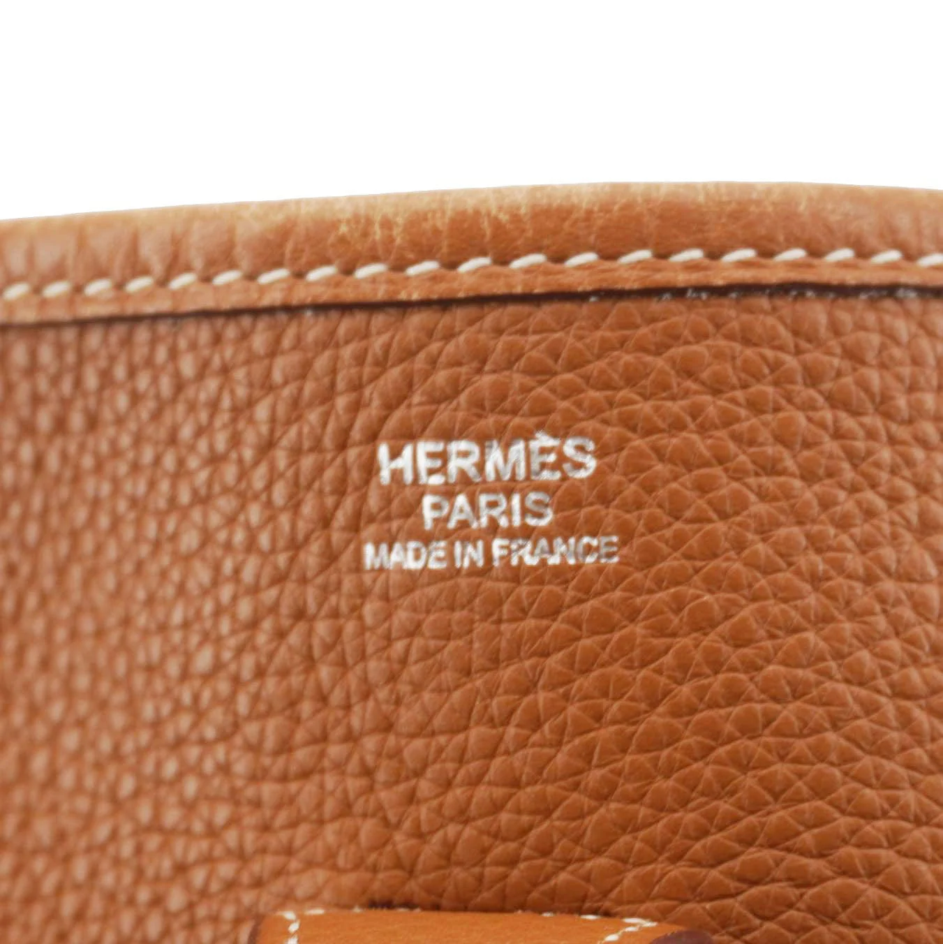 HERMES Evelyne PM Clemence Leather Crossbody Bag Brown - Image 16